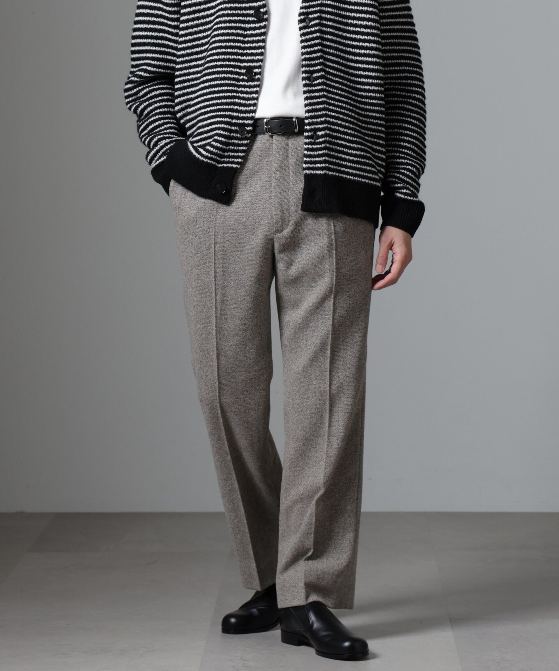 nano･universe「ツイードテーパードパンツ(セットアップ可)」|チノ|