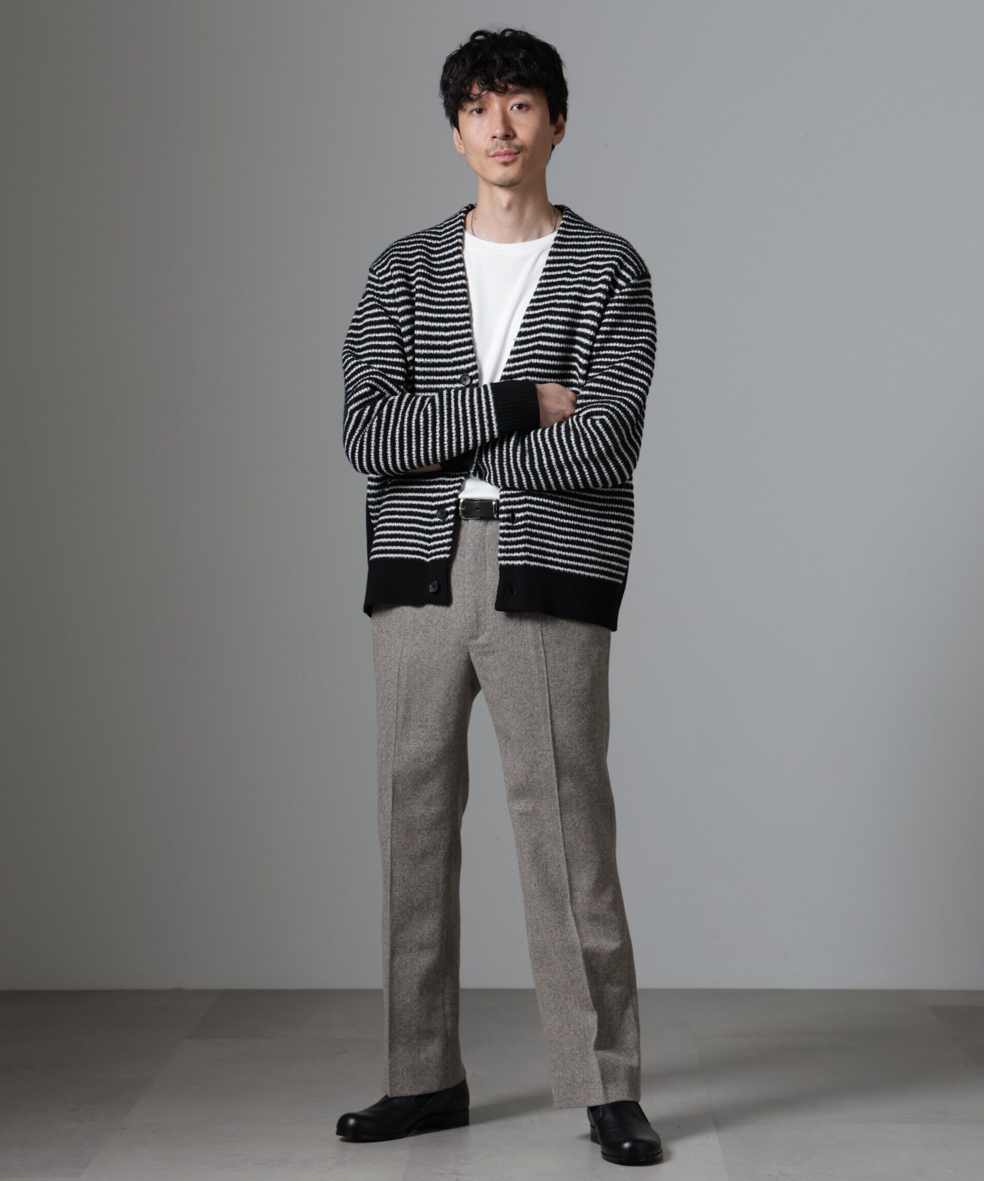 nano･universe「ツイードテーパードパンツ(セットアップ可)」|チノ|