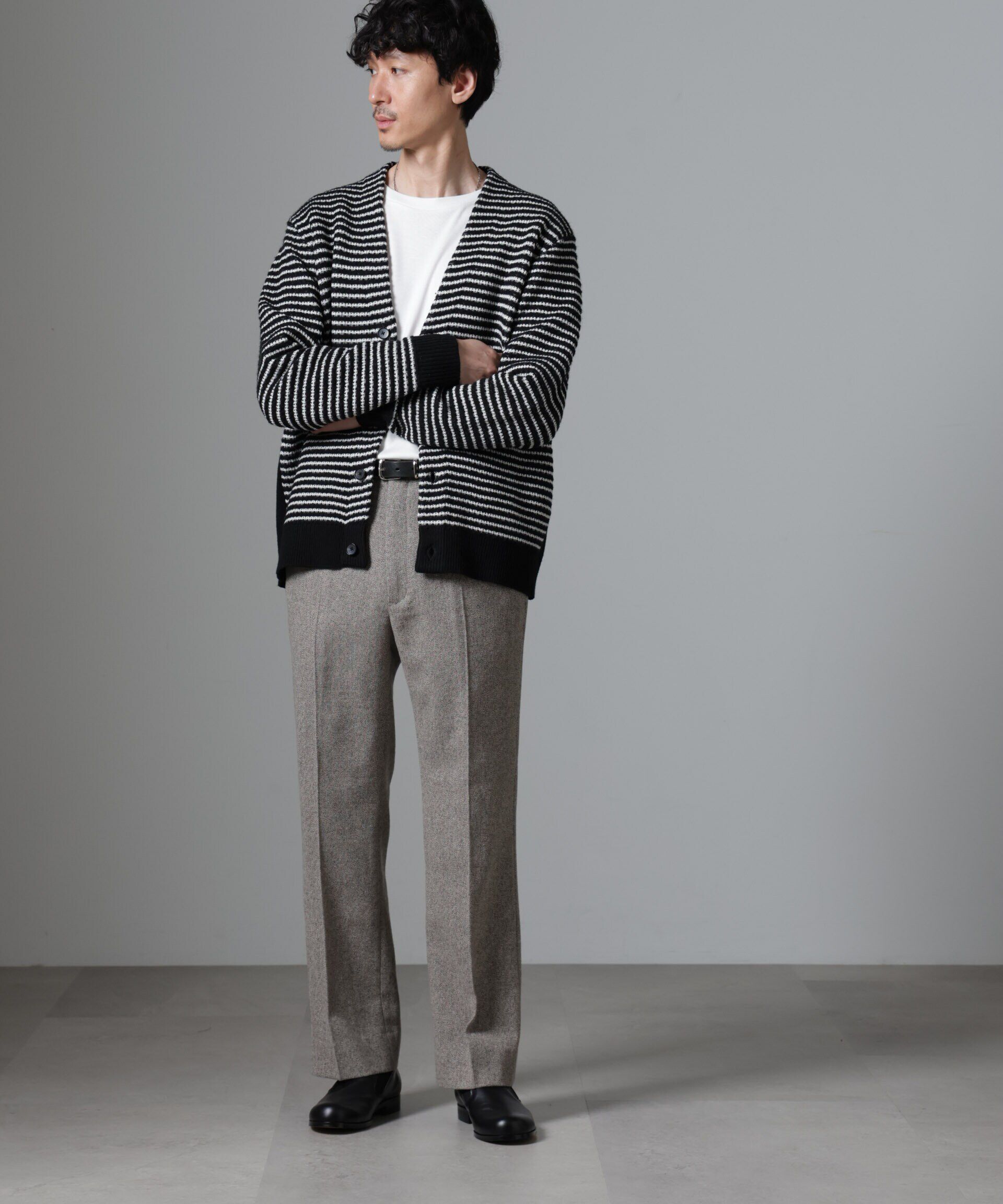 nano･universe「ツイードテーパードパンツ(セットアップ可)」|チノ|