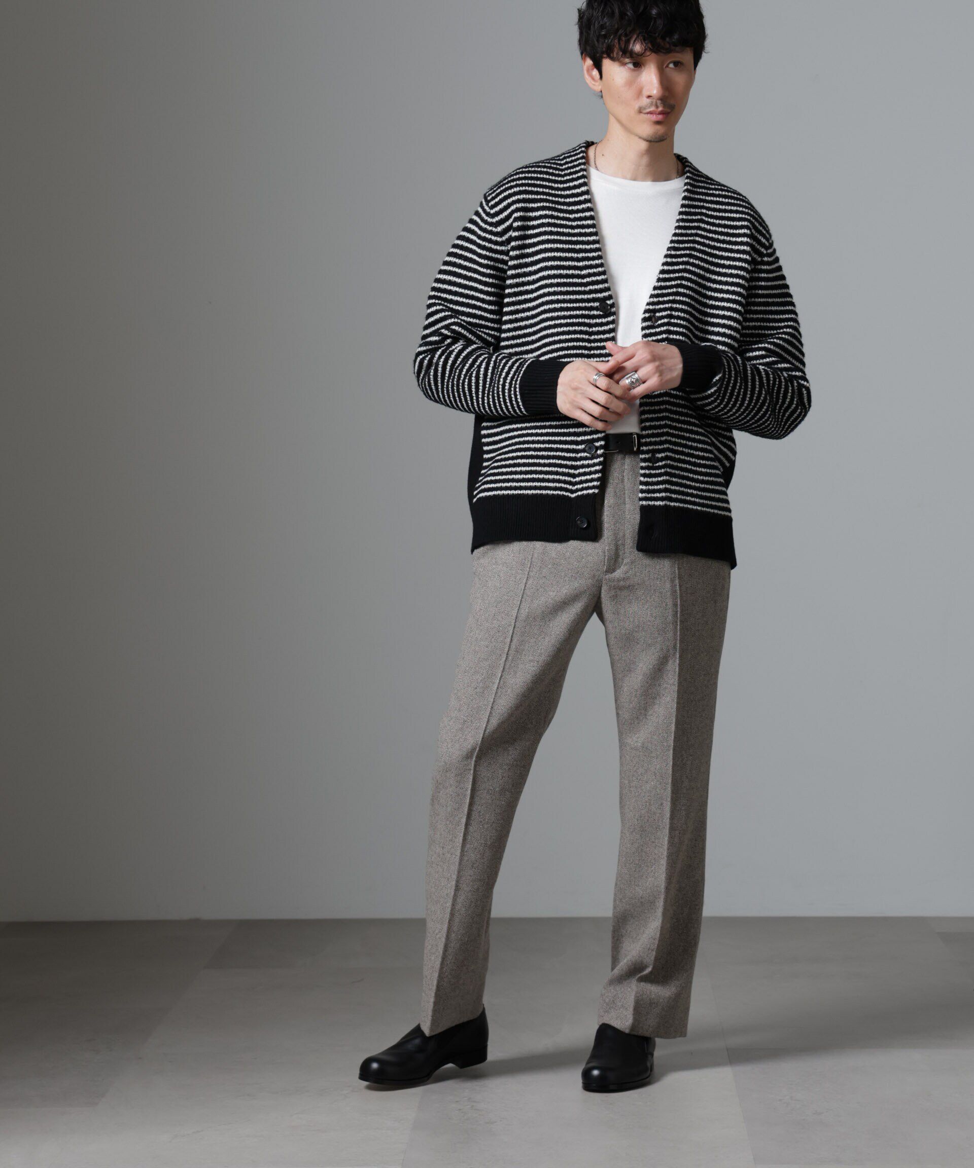 nano･universe「ツイードテーパードパンツ(セットアップ可)」|チノ|