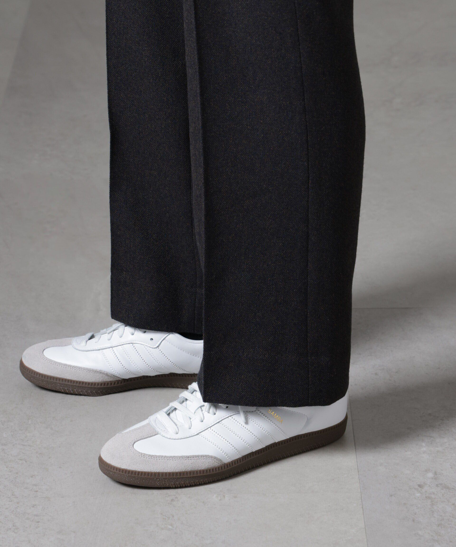 nano･universe「ツイードテーパードパンツ(セットアップ可)」|チノ|