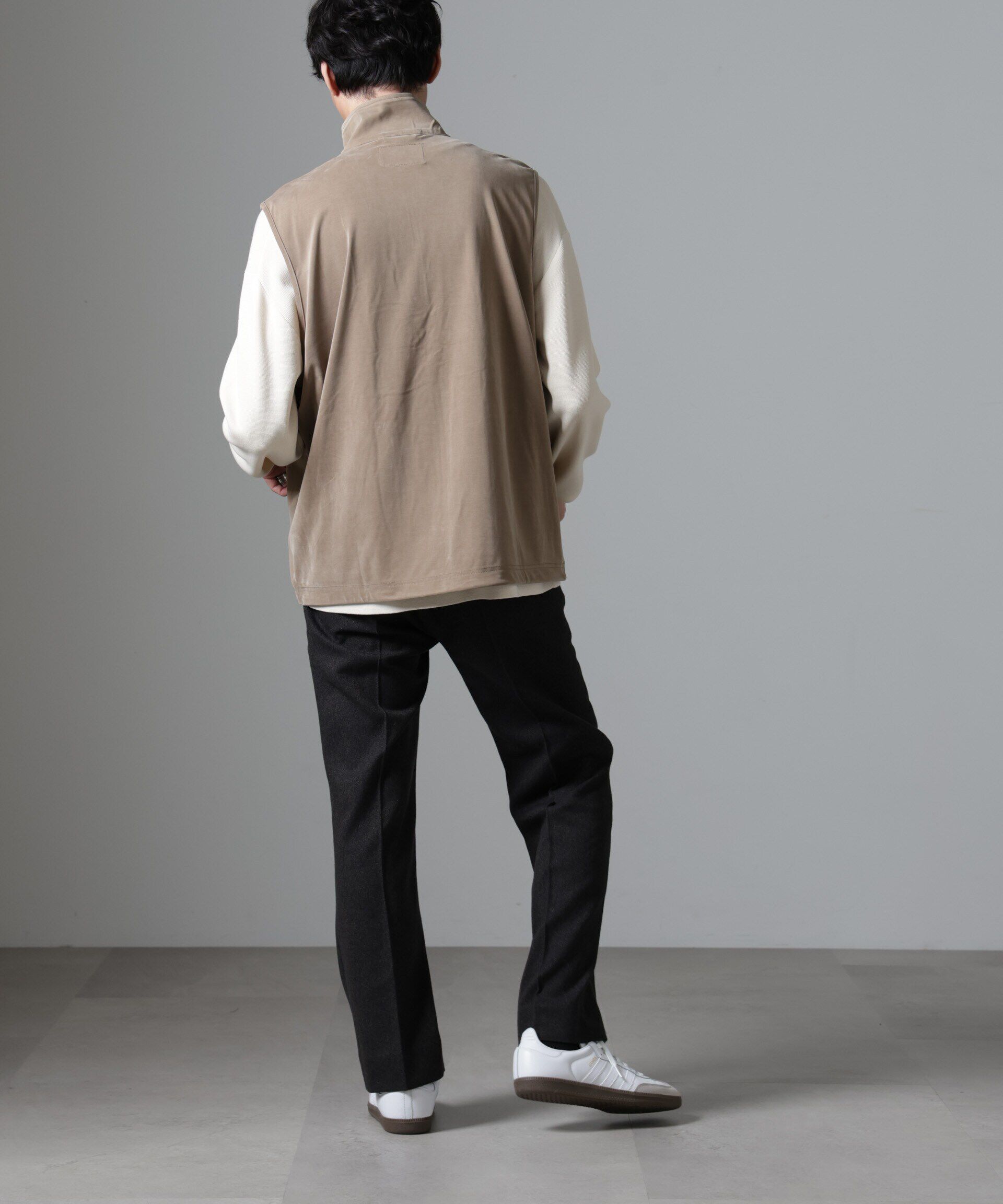 nano･universe「ツイードテーパードパンツ(セットアップ可)」|チノ|