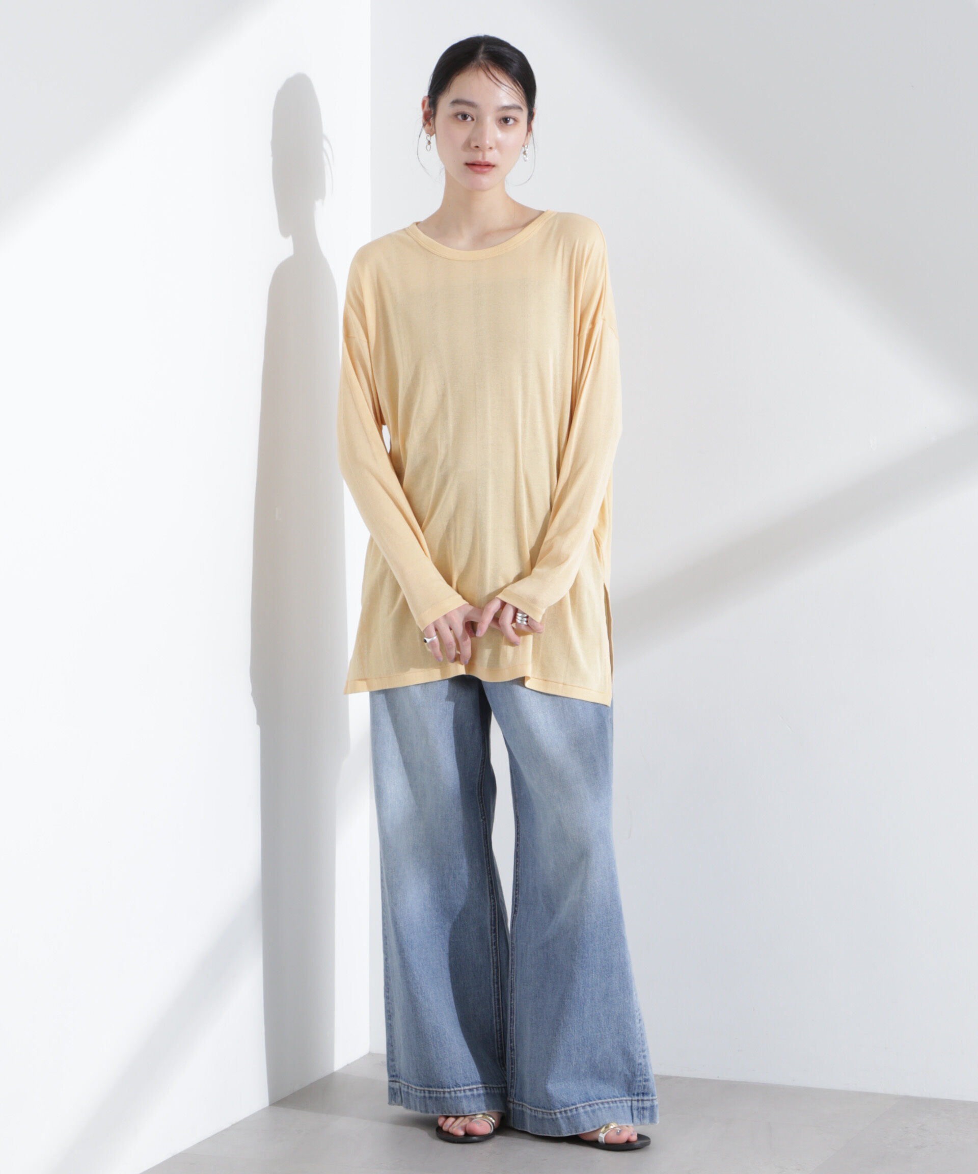 nano･universe「Robert P. Miller/Light Prib Crew L/S tee」|Tシャツ・カットソー|