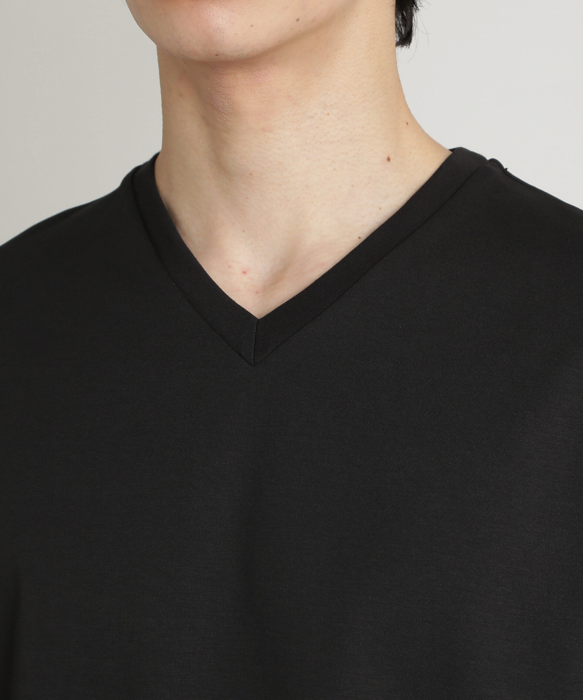 nano･universe「ダブルスムースVネックTシャツ 半袖」|Tシャツ・カットソー|