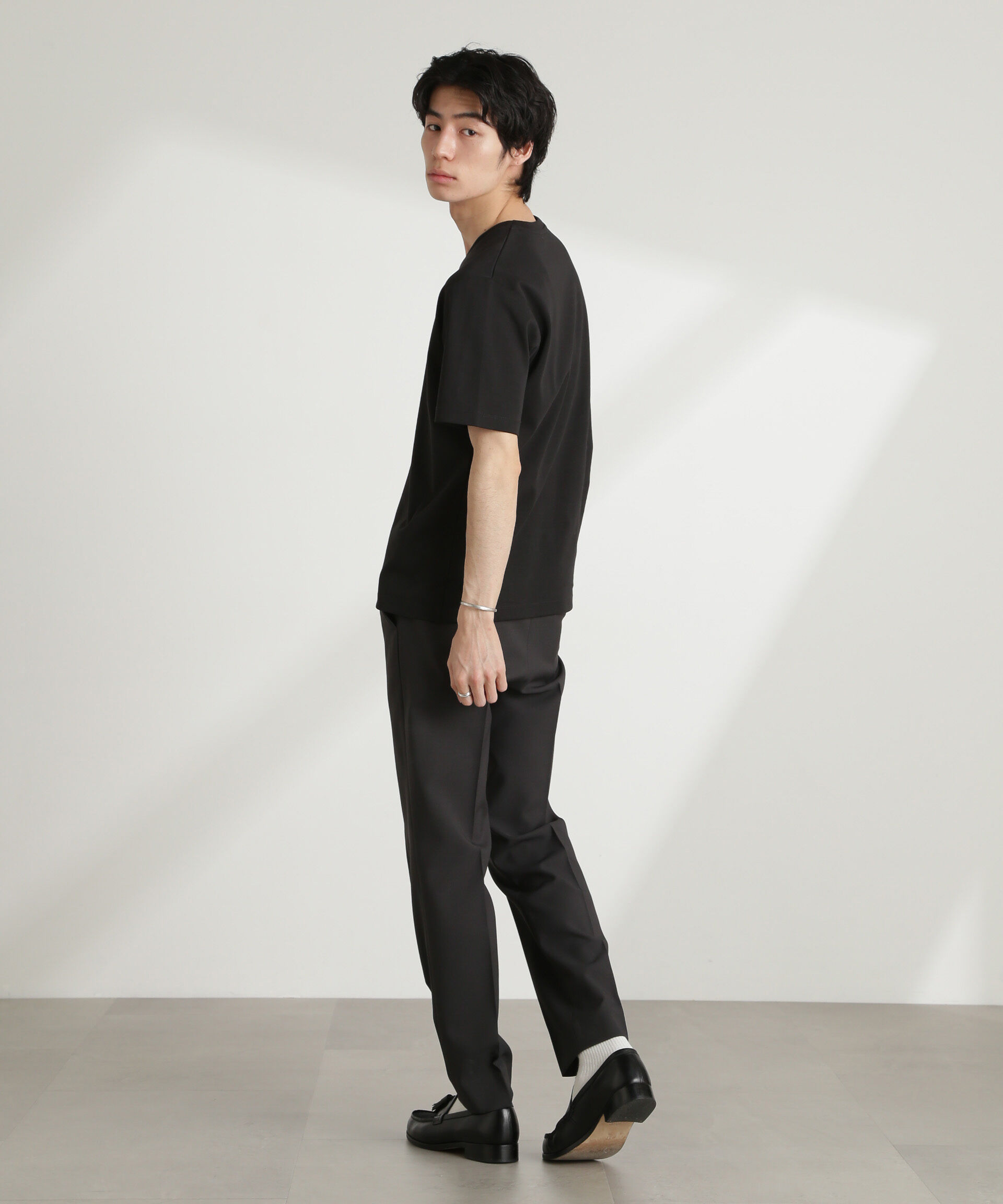 nano･universe「ダブルスムースVネックTシャツ 半袖」|Tシャツ・カットソー|