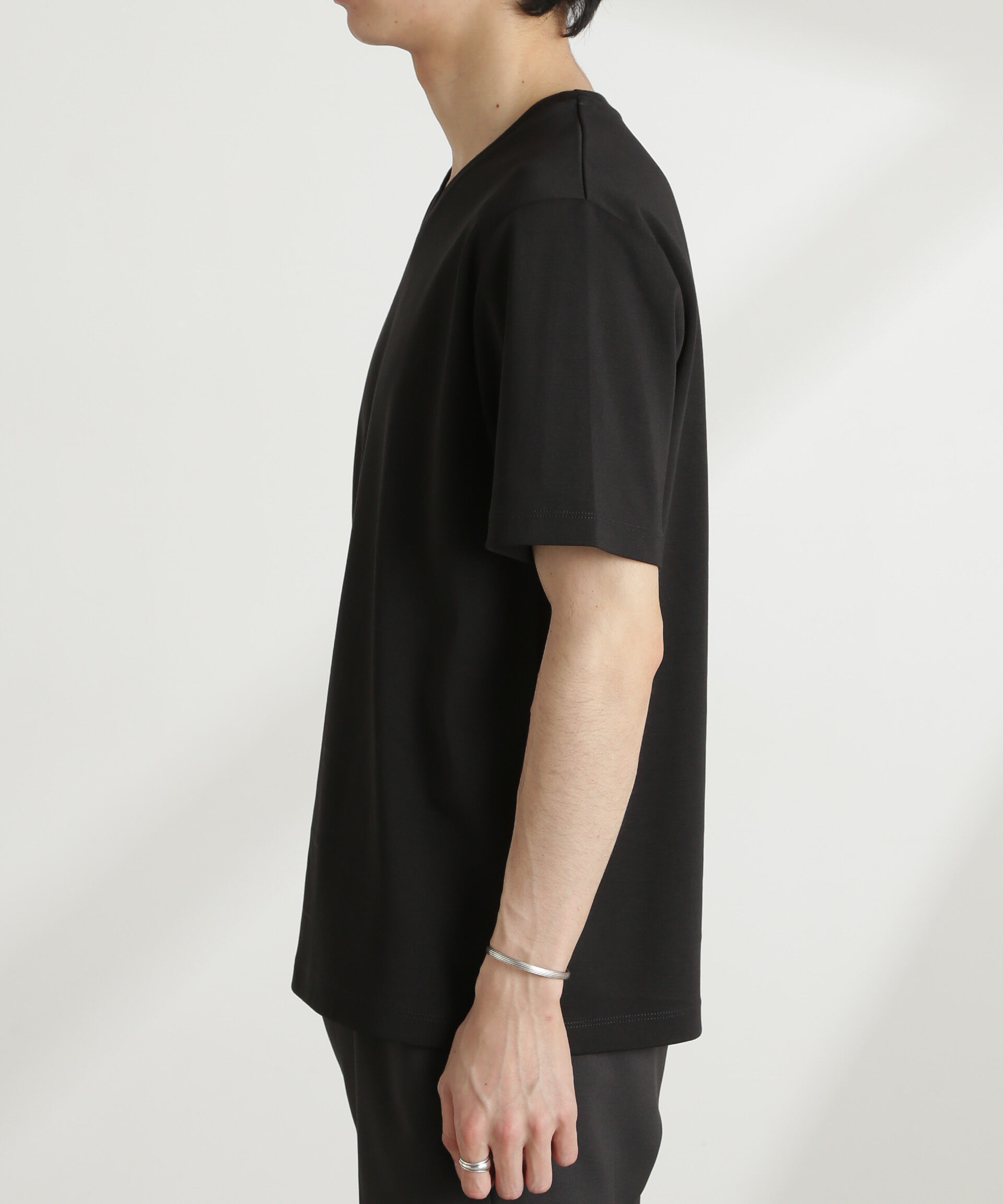 nano･universe「ダブルスムースVネックTシャツ 半袖」|Tシャツ・カットソー|