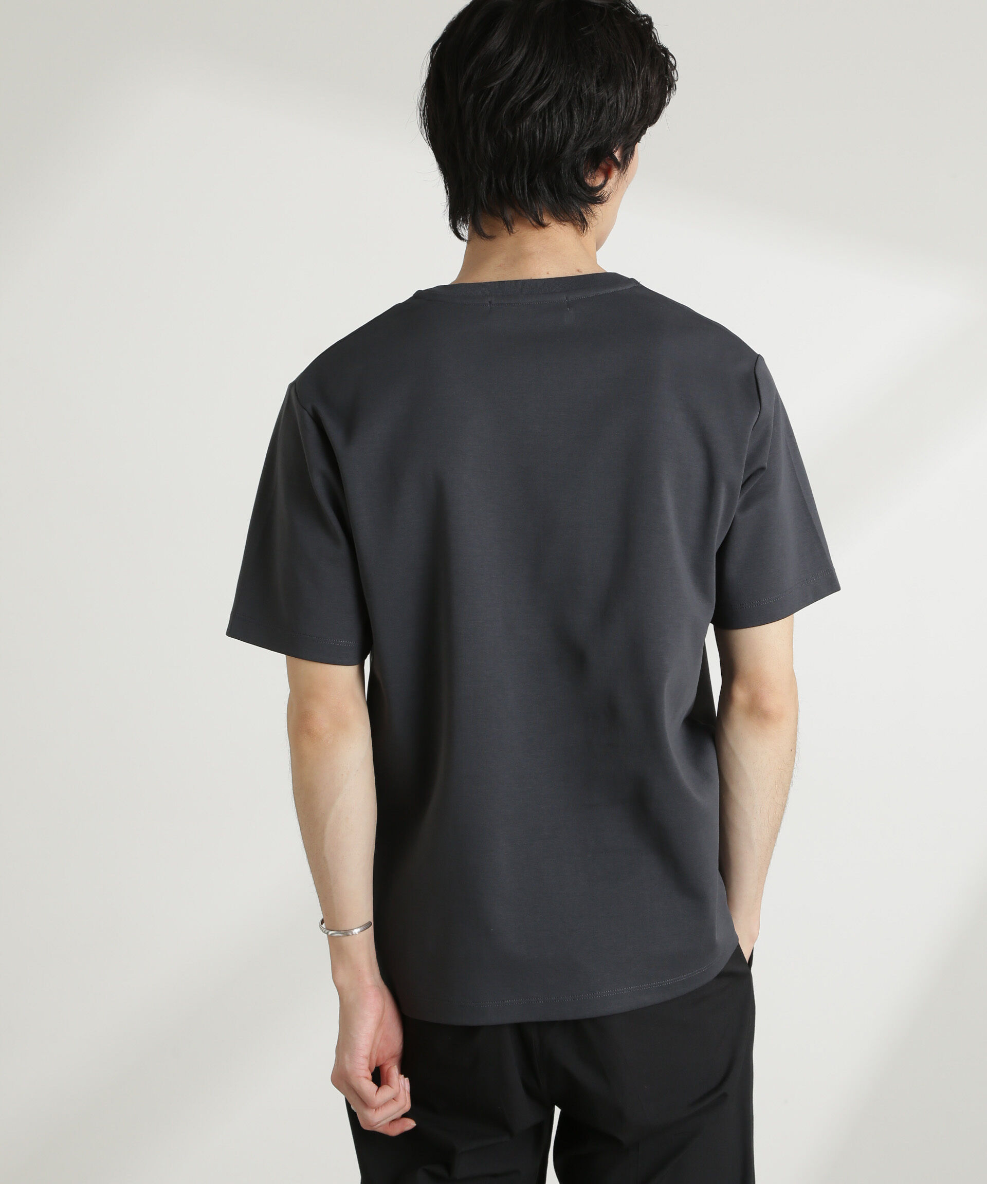 nano･universe「ダブルスムースVネックTシャツ 半袖」|Tシャツ・カットソー|