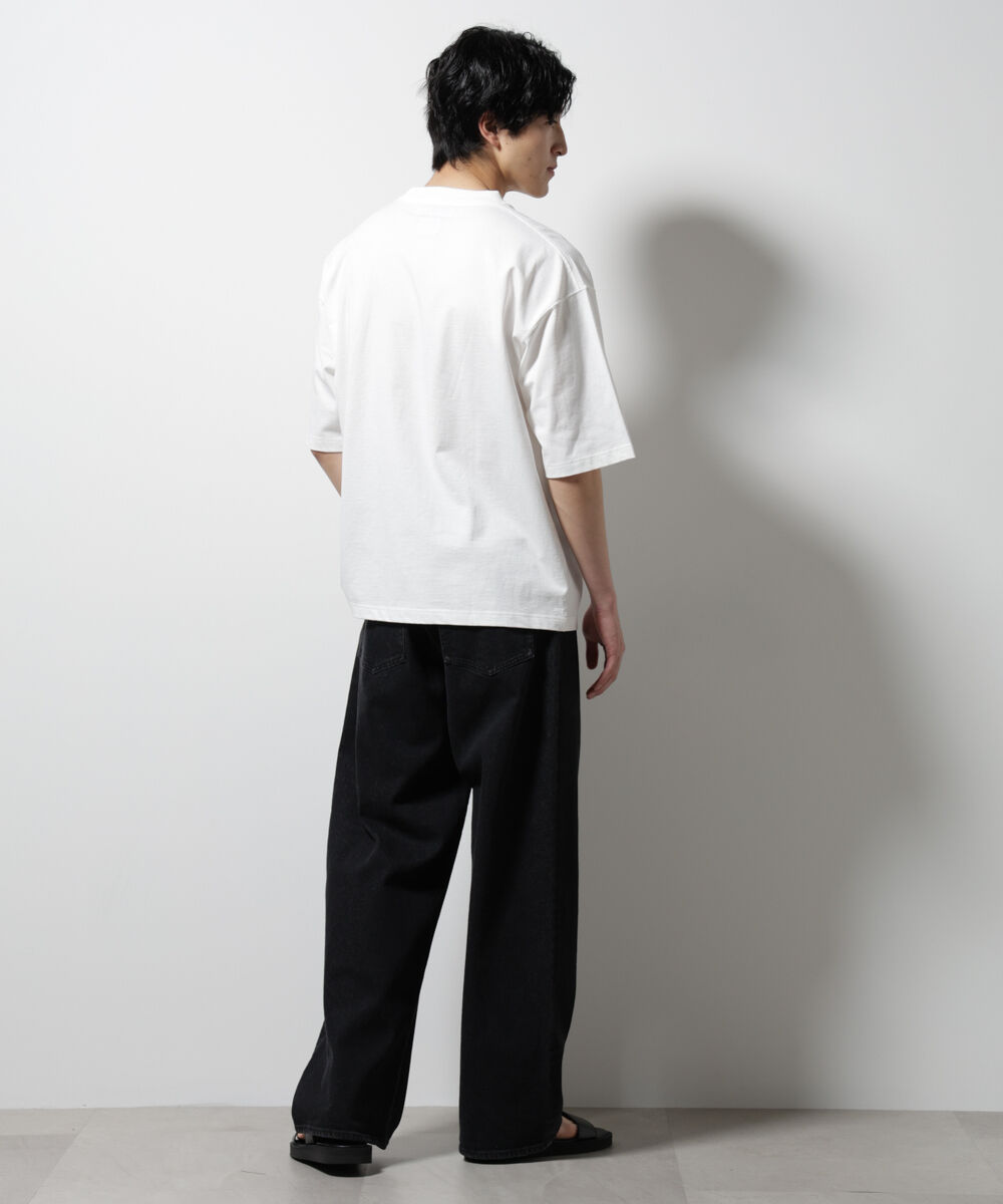 nano･universe「「MOFFISIE」オリジナル刺繍プリント Tシャツ 半袖」|Tシャツ・カットソー|