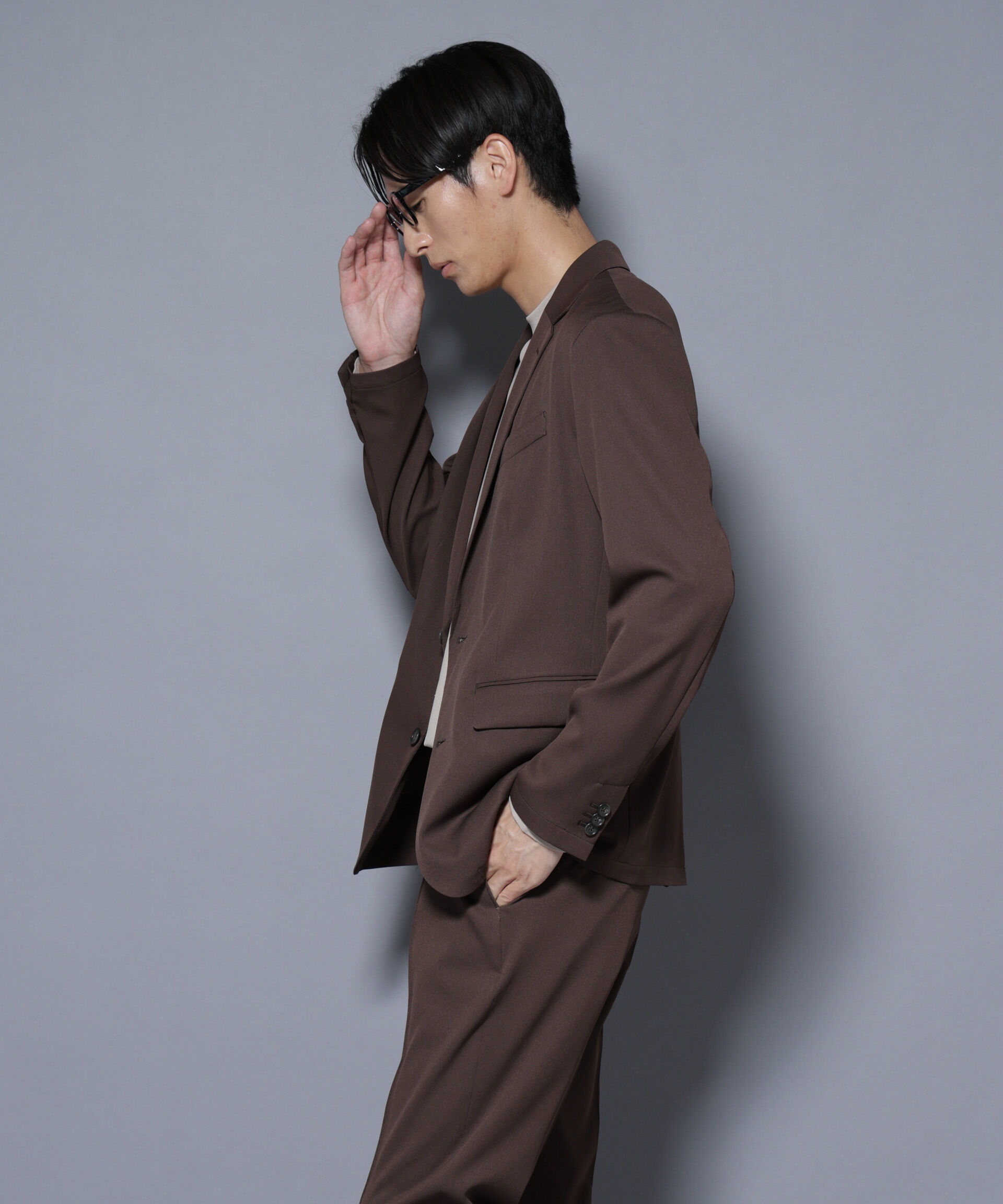 nano･universe「「N JACKET BASIC」シャドーストライプジャケット(セットアップ可)」|スーツ|