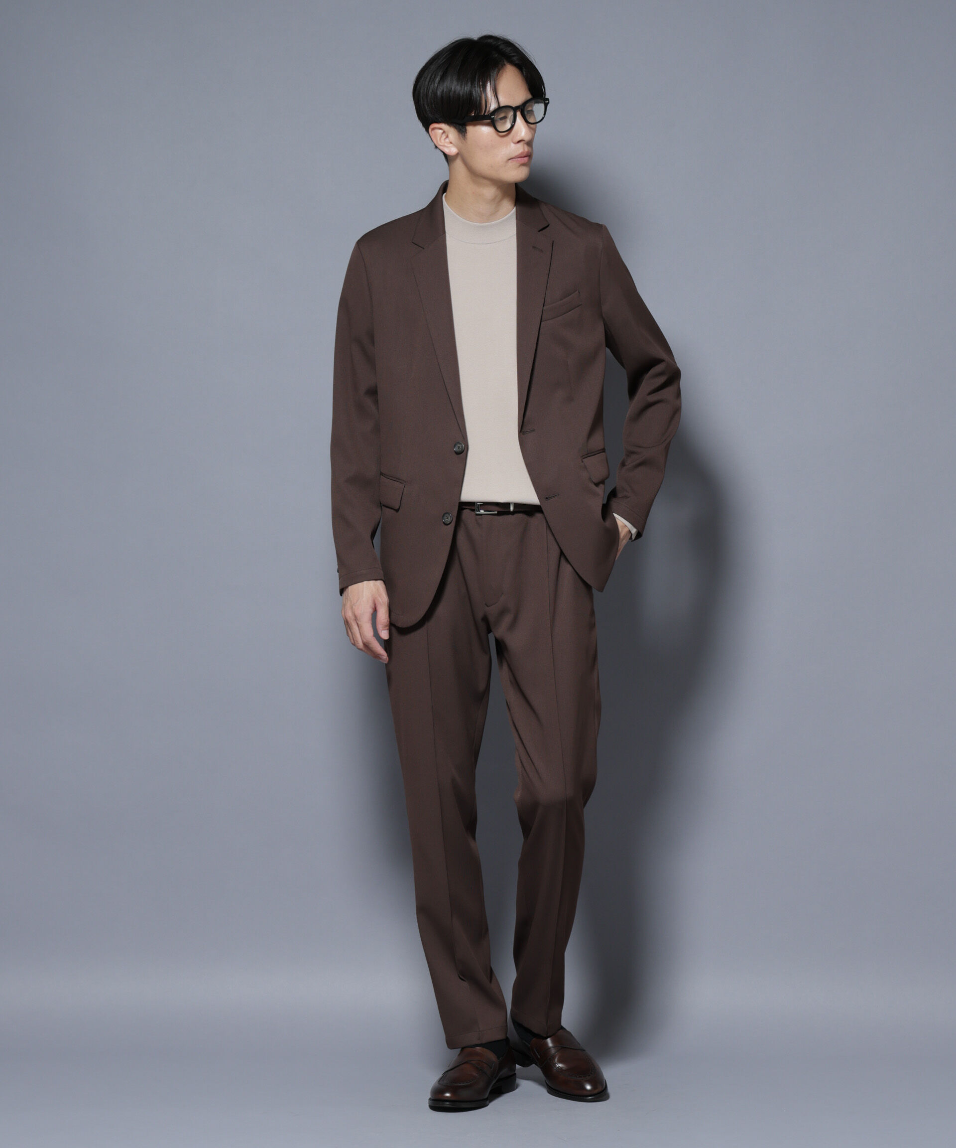 nano･universe「「N JACKET BASIC」シャドーストライプジャケット(セットアップ可)」|スーツ|