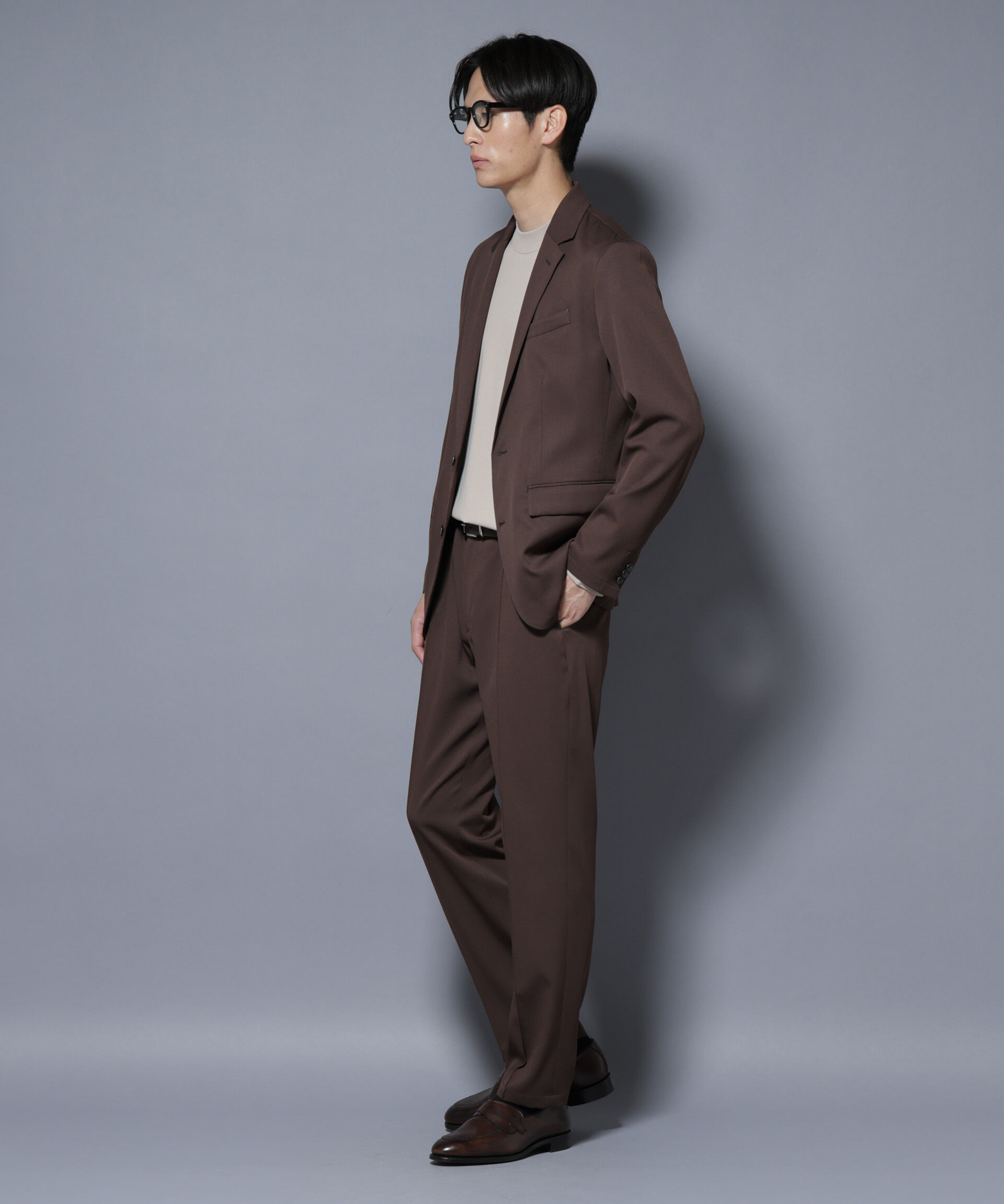 nano･universe「「N JACKET BASIC」シャドーストライプジャケット(セットアップ可)」|スーツ|