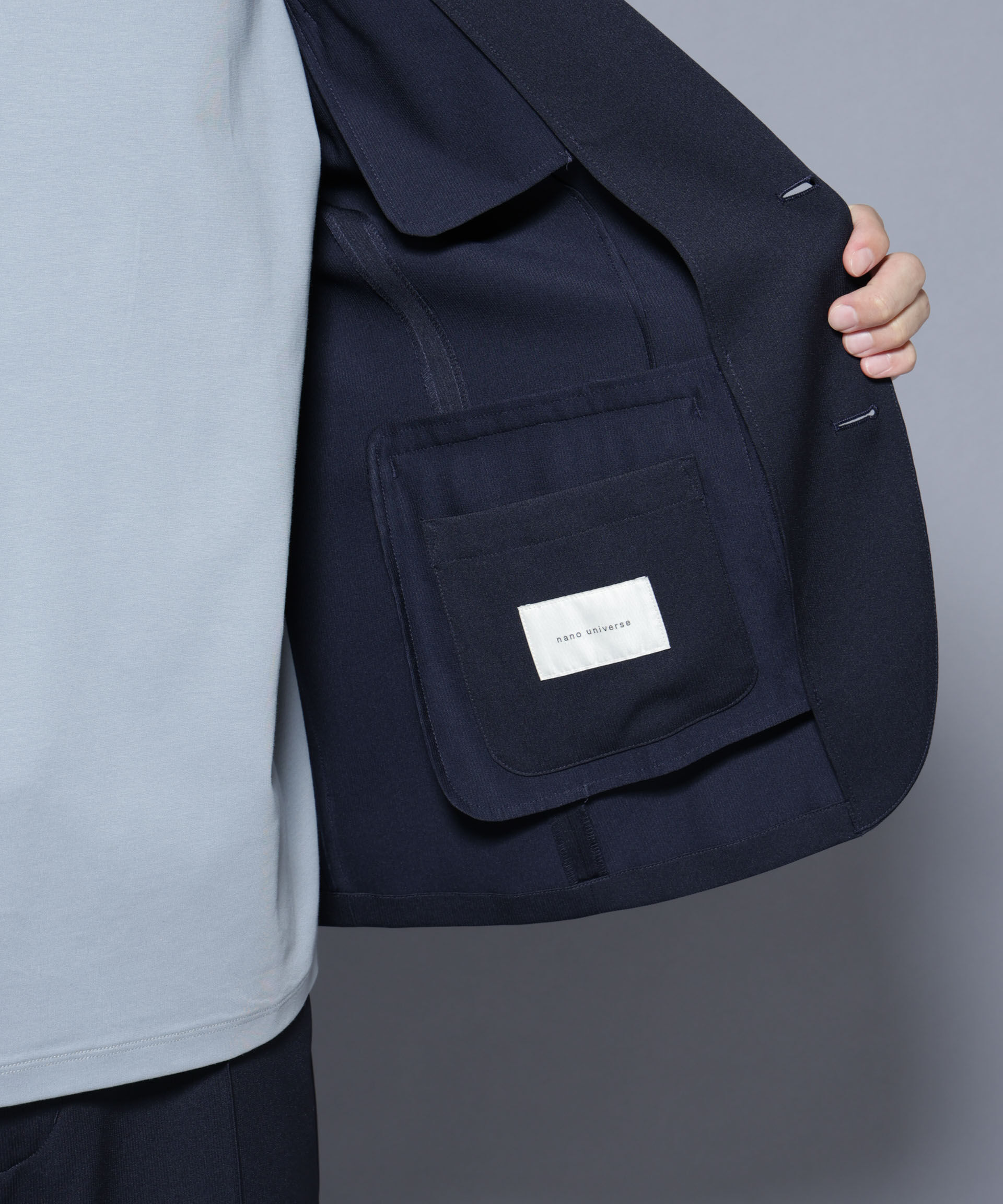 nano･universe「「N JACKET BASIC」シャドーストライプジャケット(セットアップ可)」|スーツ|