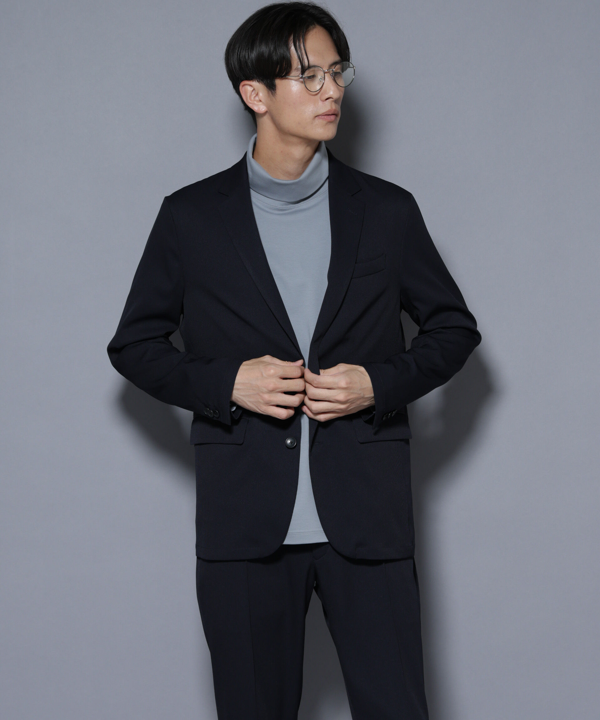 nano･universe「「N JACKET BASIC」シャドーストライプジャケット(セットアップ可)」|スーツ|