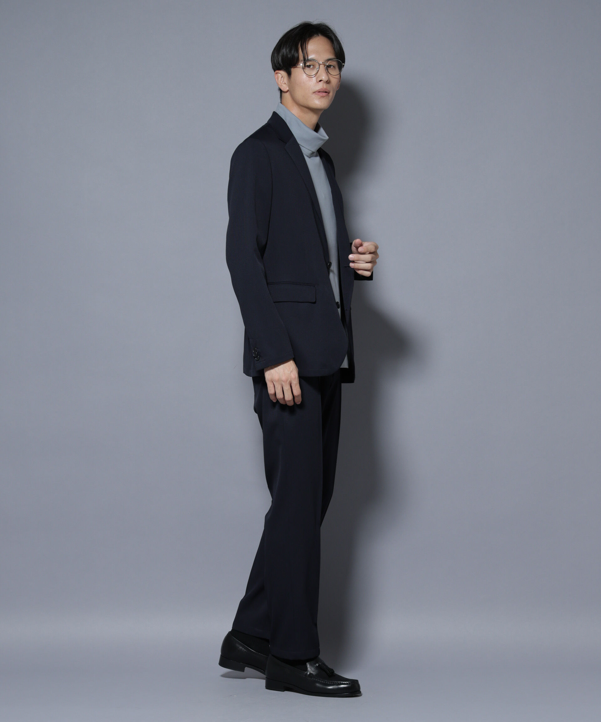 nano･universe「「N JACKET BASIC」シャドーストライプジャケット(セットアップ可)」|スーツ|