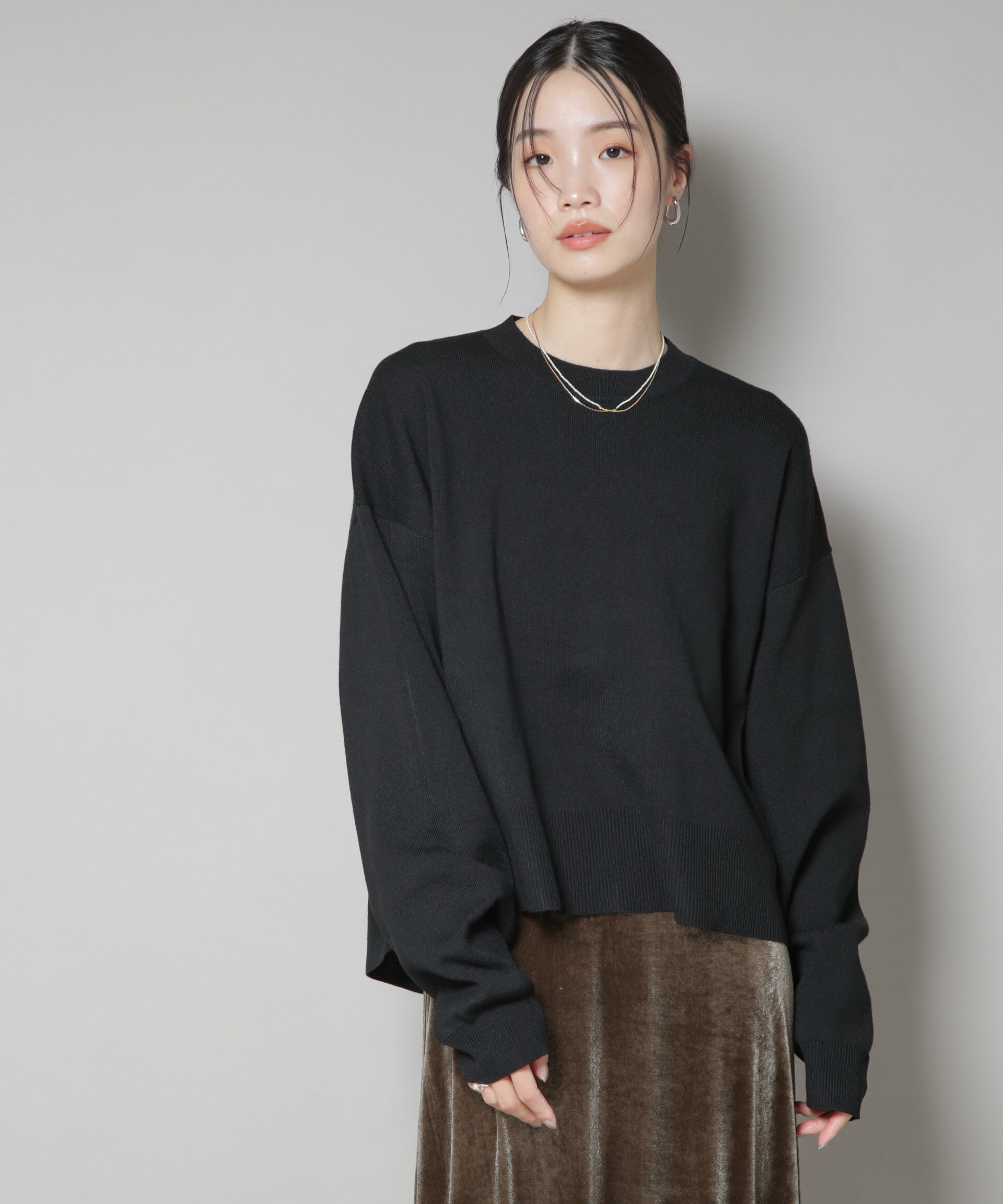 nano･universe「毛玉抑制ニットプルオーバー(セットアップ可)」|ニット・セーター|