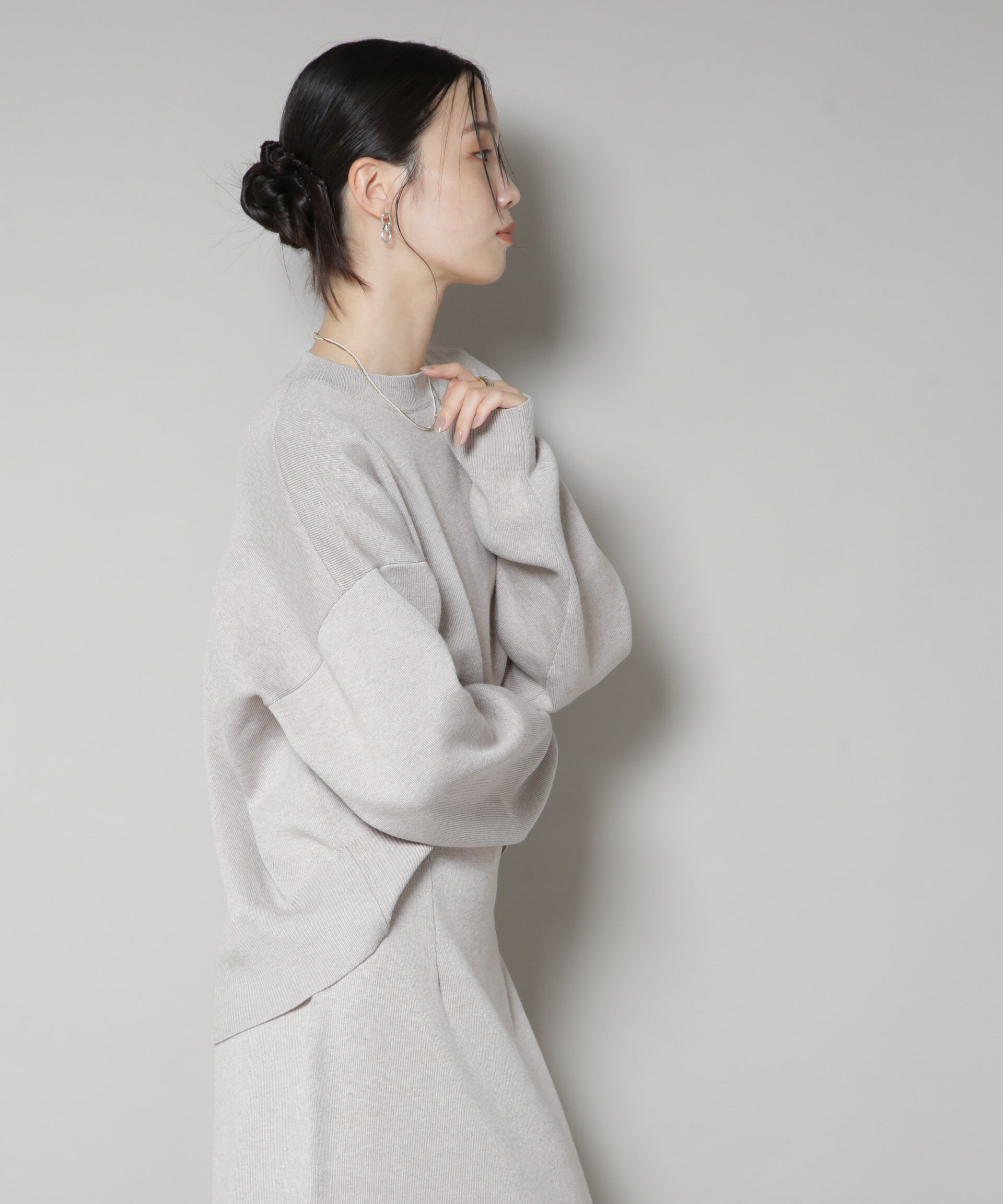 nano･universe「毛玉抑制ニットプルオーバー(セットアップ可)」|ニット・セーター|