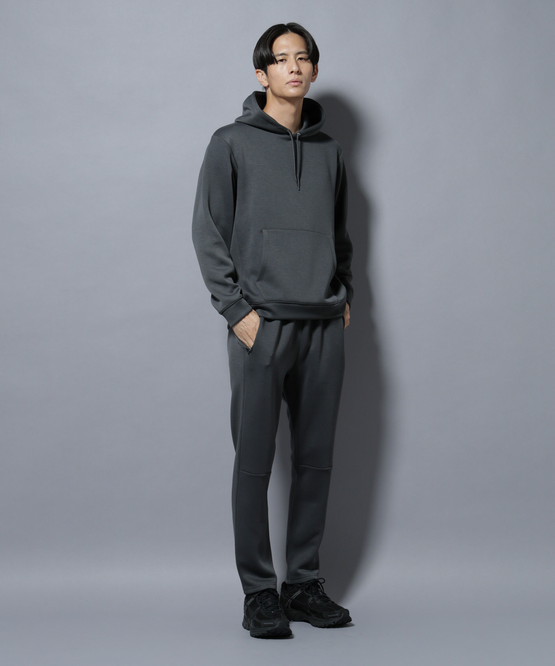 nano･universe「パネルダンボールジョガーパンツ（セットアップ可）」|チノ|