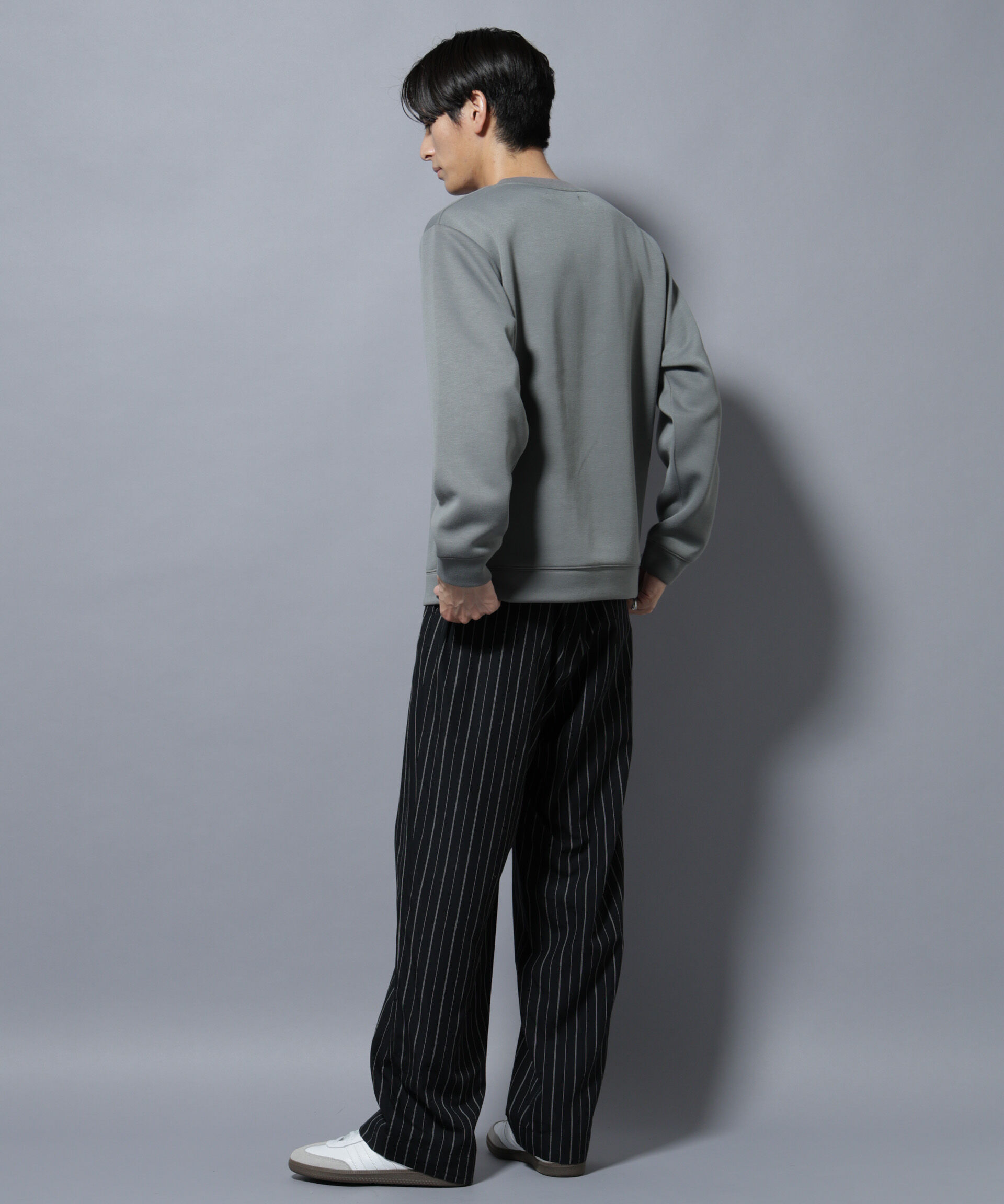 nano･universe「パネルダンボールプルオーバー 長袖(セットアップ可)」|Tシャツ・カットソー|