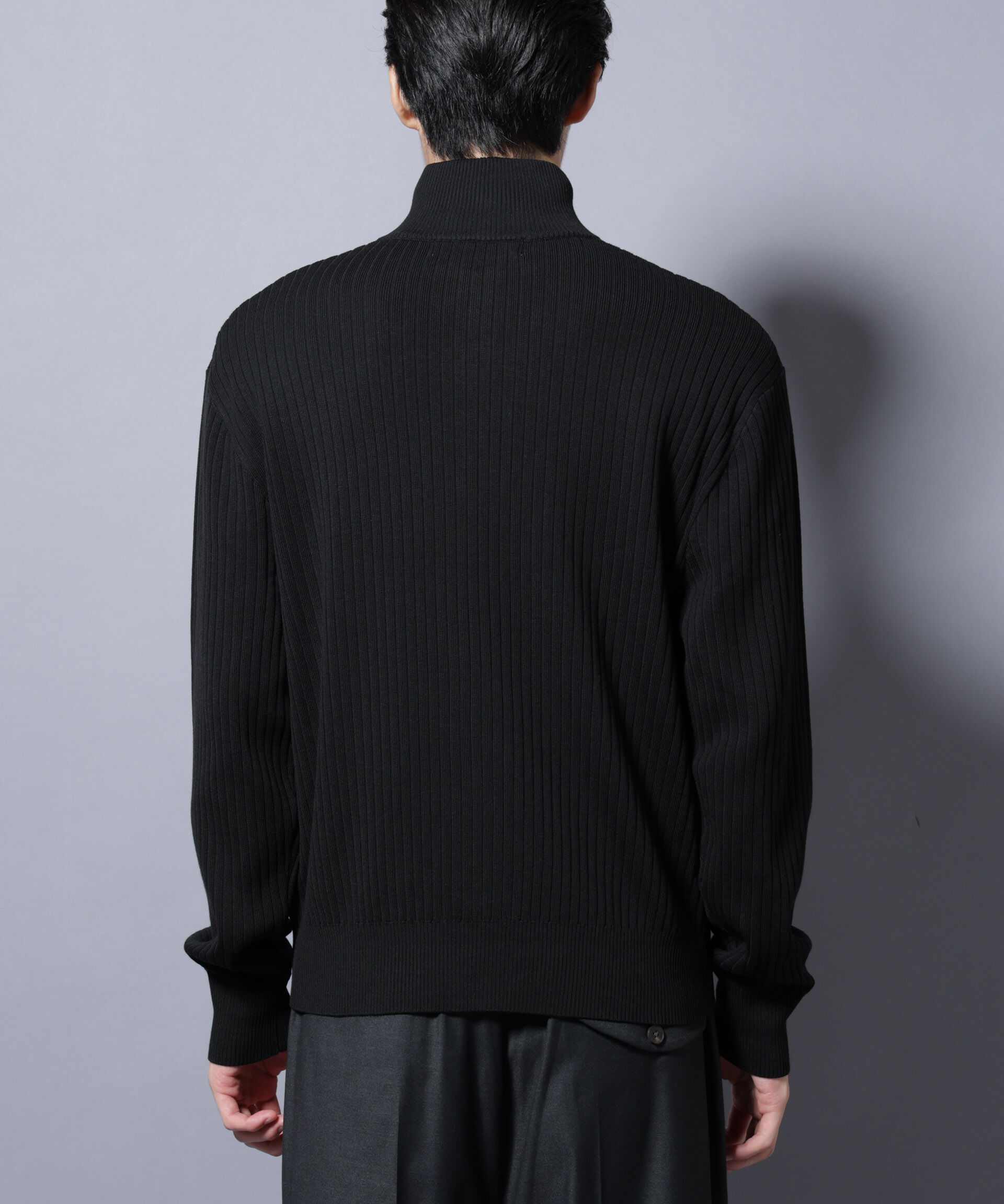 nano･universe「CICA&UVカット リブドライバーズニット」|ニット・セーター|