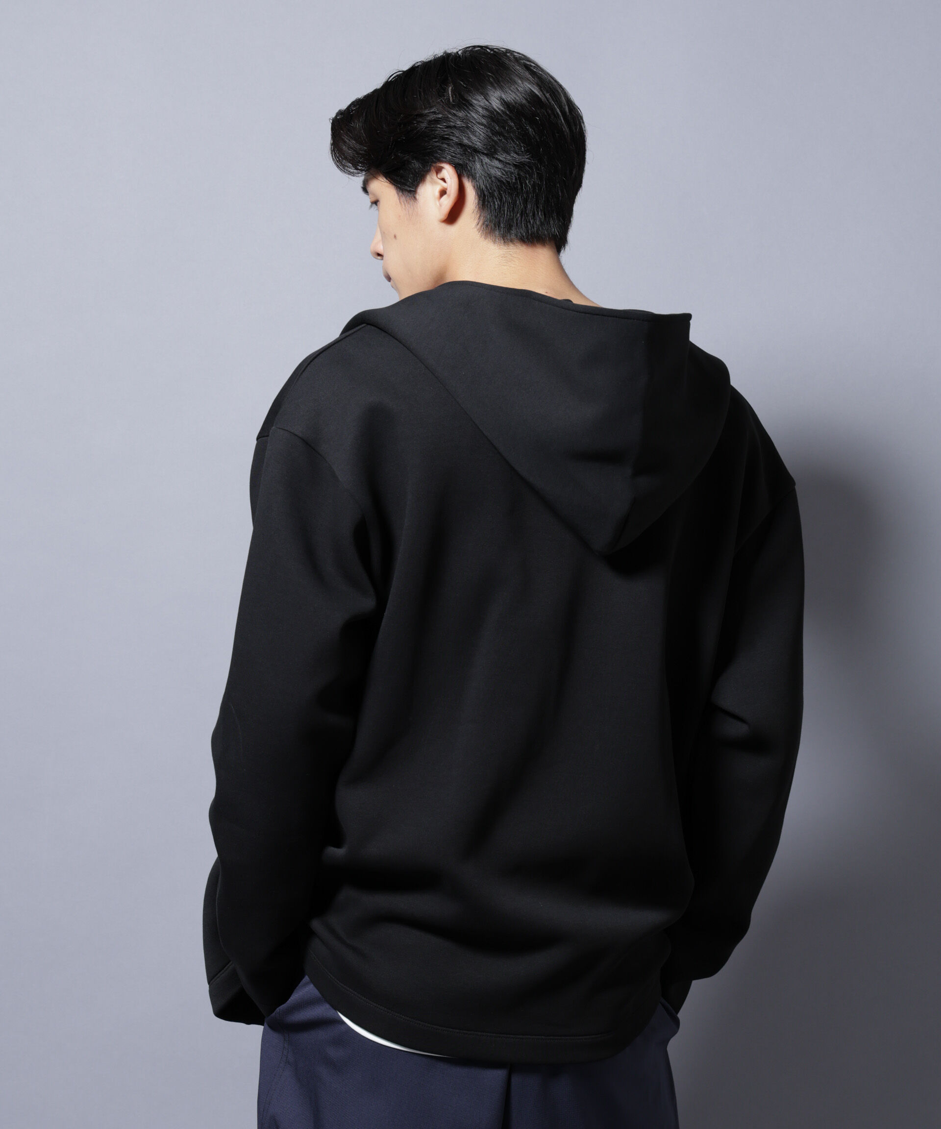 nano･universe「ダンボール 着流しフーディー」|Tシャツ・カットソー|