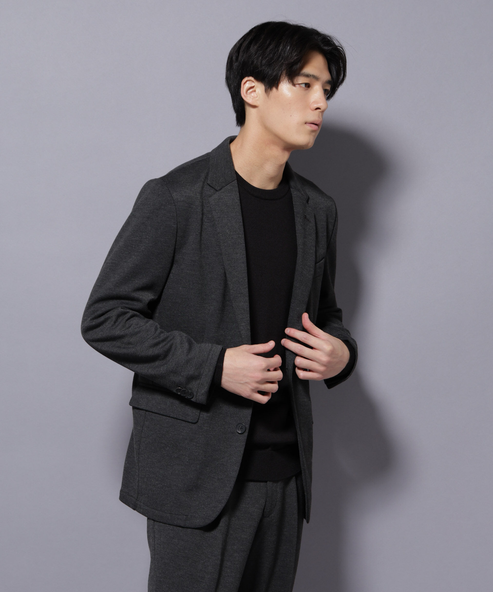 nano･universe「「Damerino」ポンチストレッチセットアップ」|スーツ|