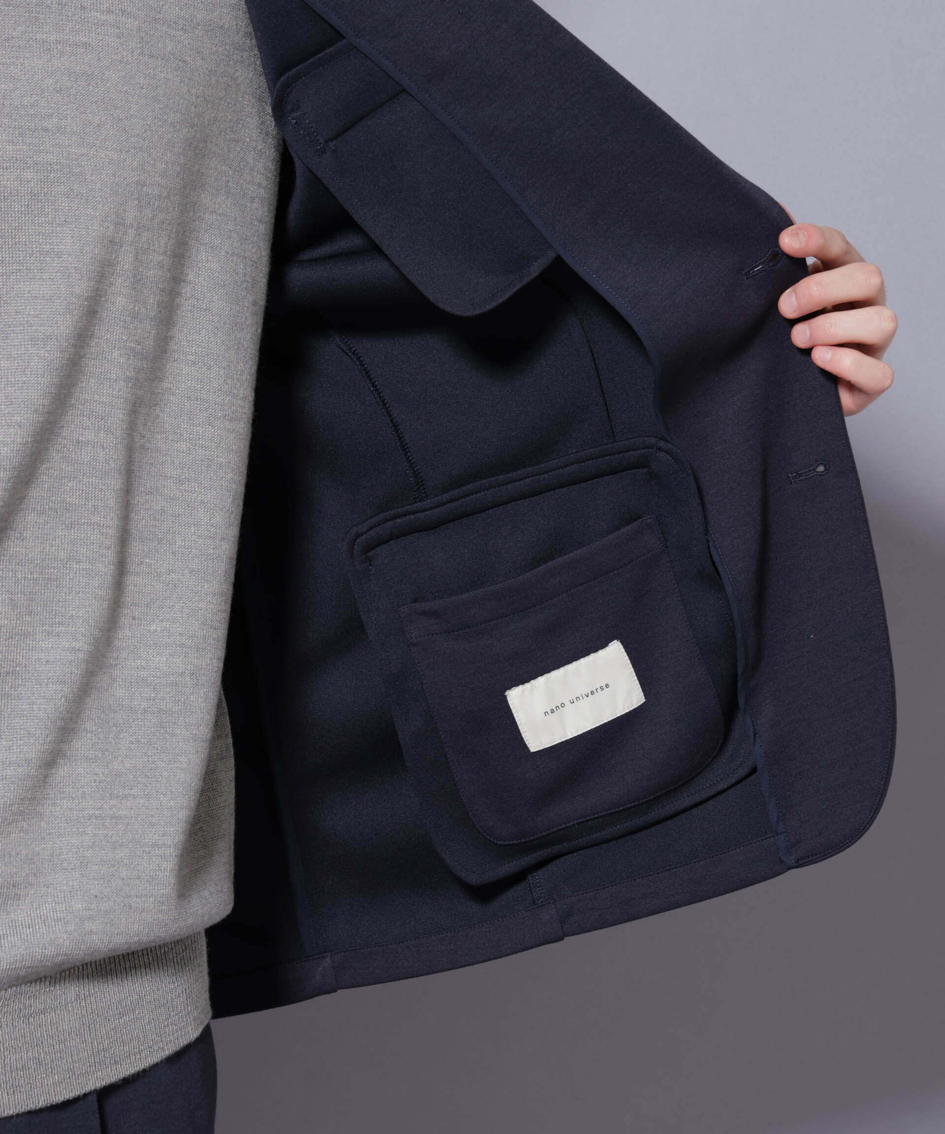 nano･universe「「Damerino」ポンチストレッチセットアップ」|スーツ|