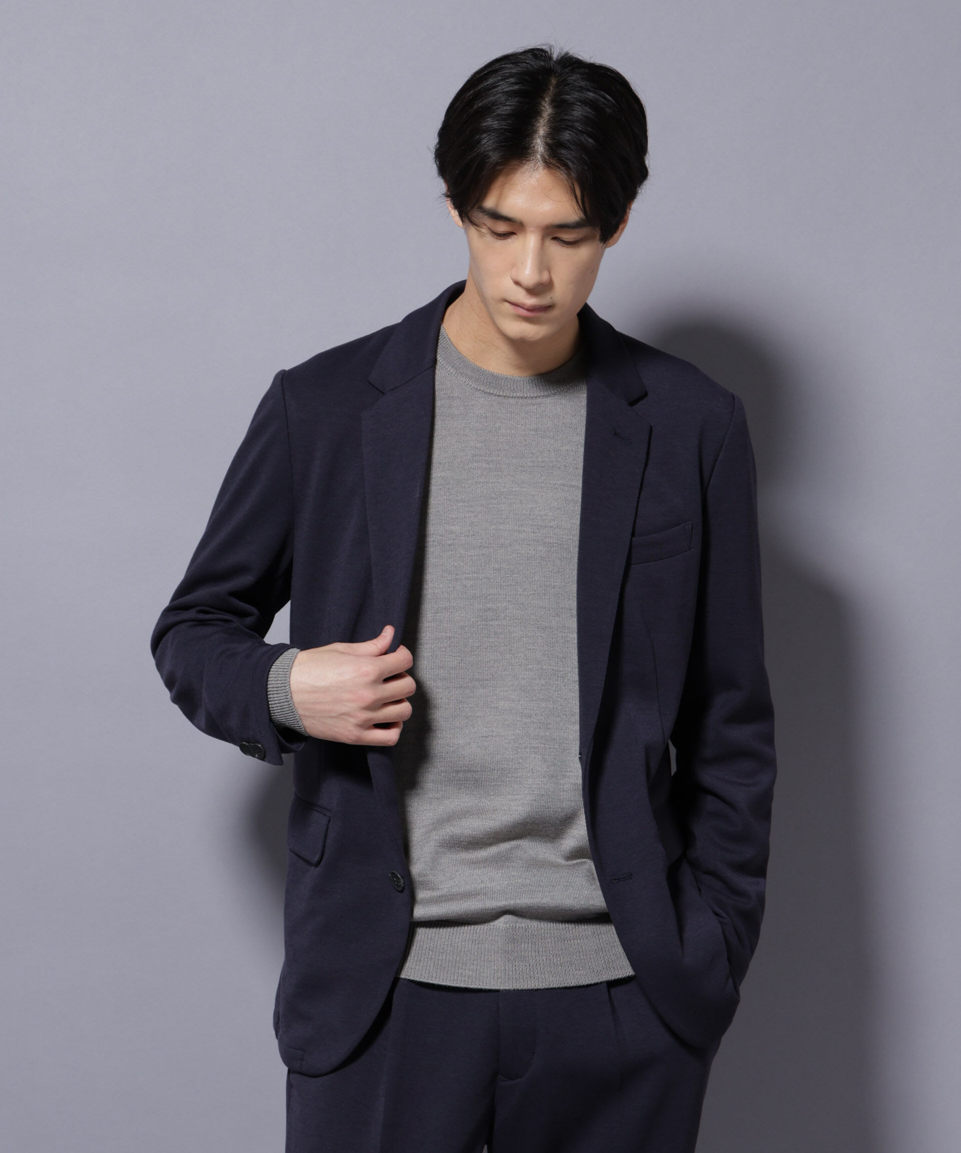 nano･universe「「Damerino」ポンチストレッチセットアップ」|スーツ|