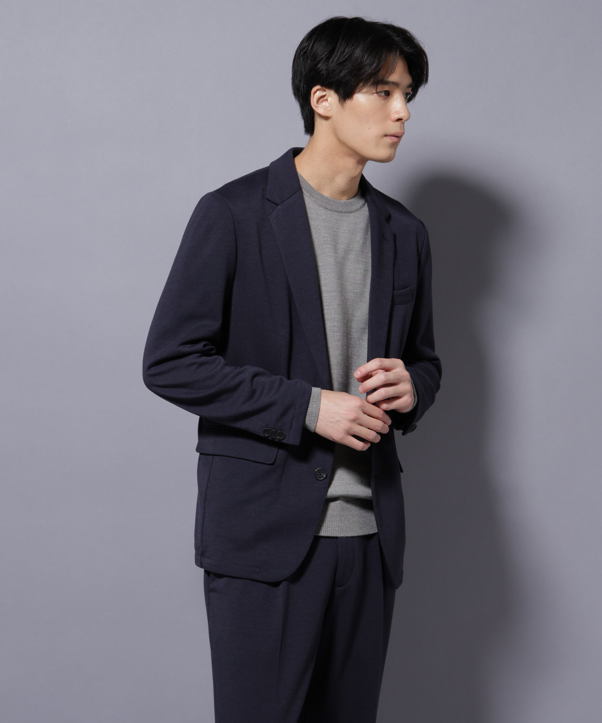 nano･universe「「Damerino」ポンチストレッチセットアップ」|スーツ|