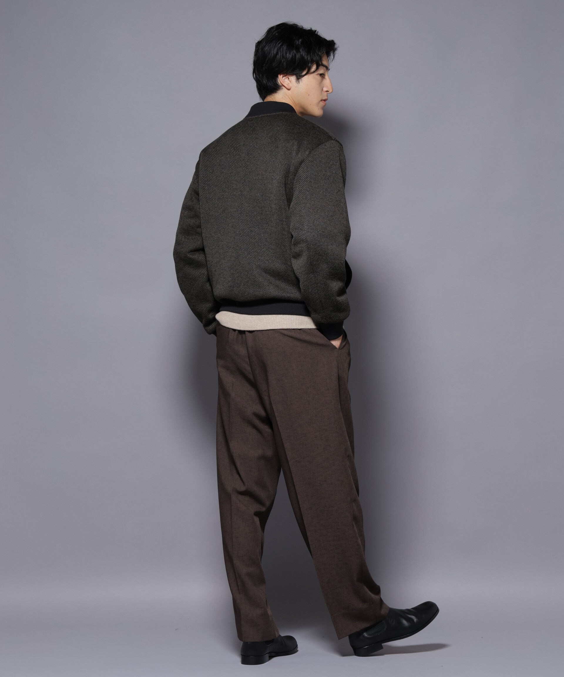 nano･universe「ニットフリースZIPブルゾン(セットアップ可)」|ブルゾン・スタジャン|