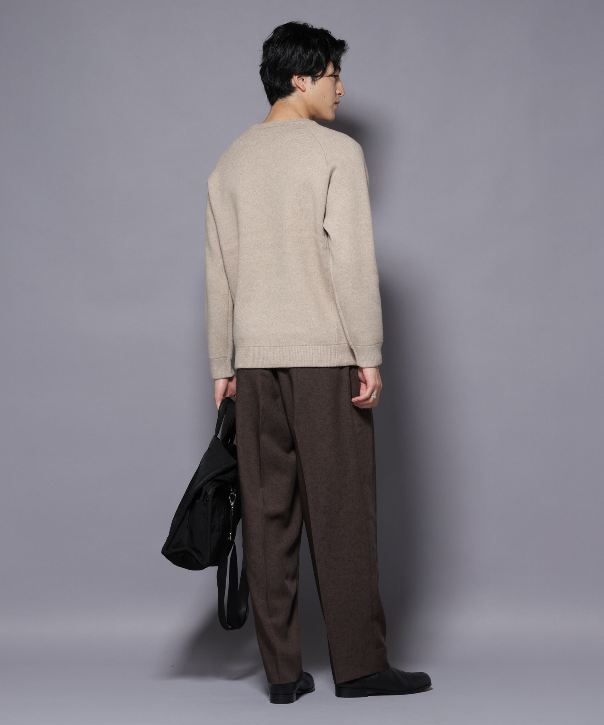 nano･universe「ウォッシャブル ダブルフェイスニット」|ニット・セーター|