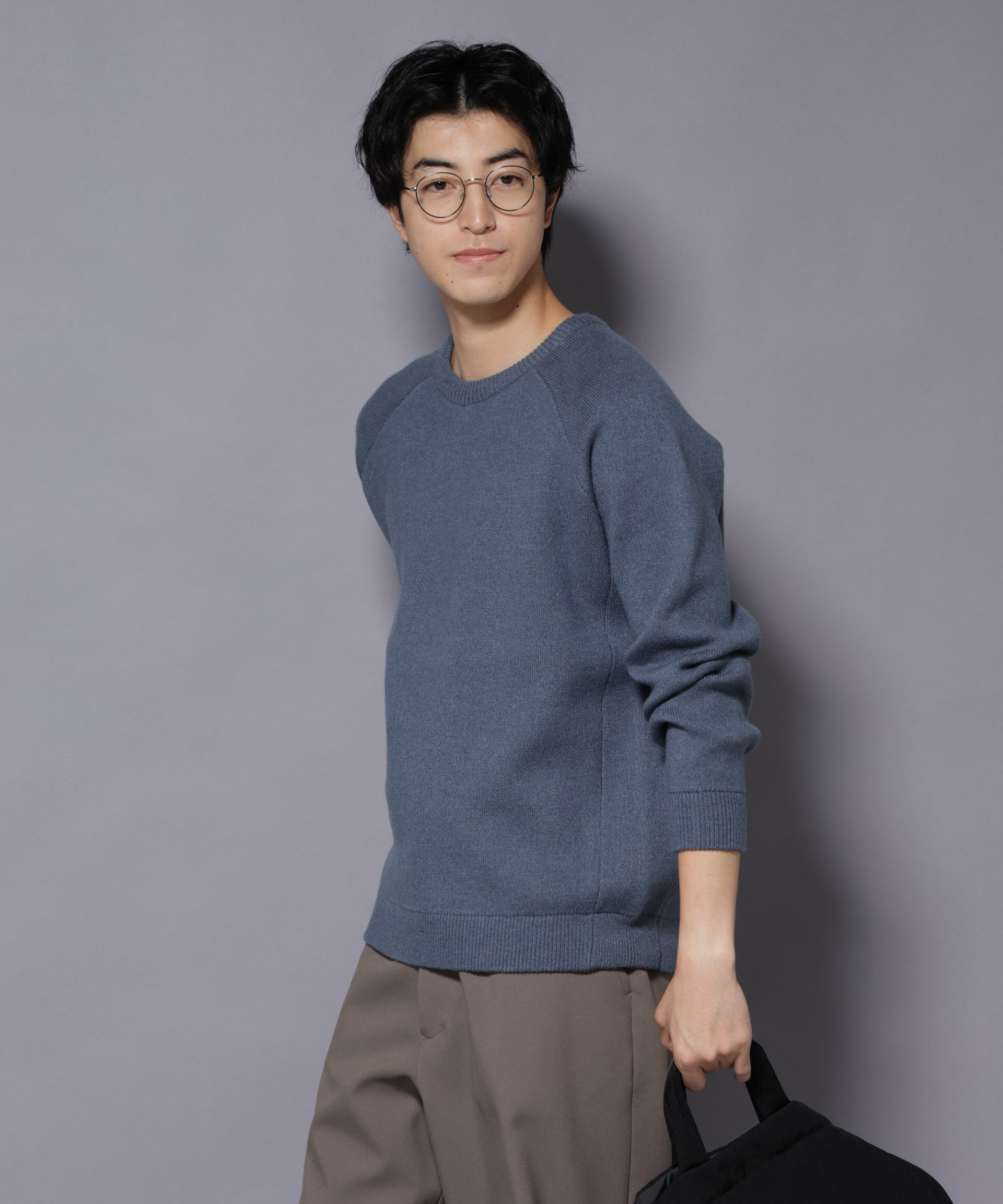 nano･universe「ウォッシャブル ダブルフェイスニット」|ニット・セーター|