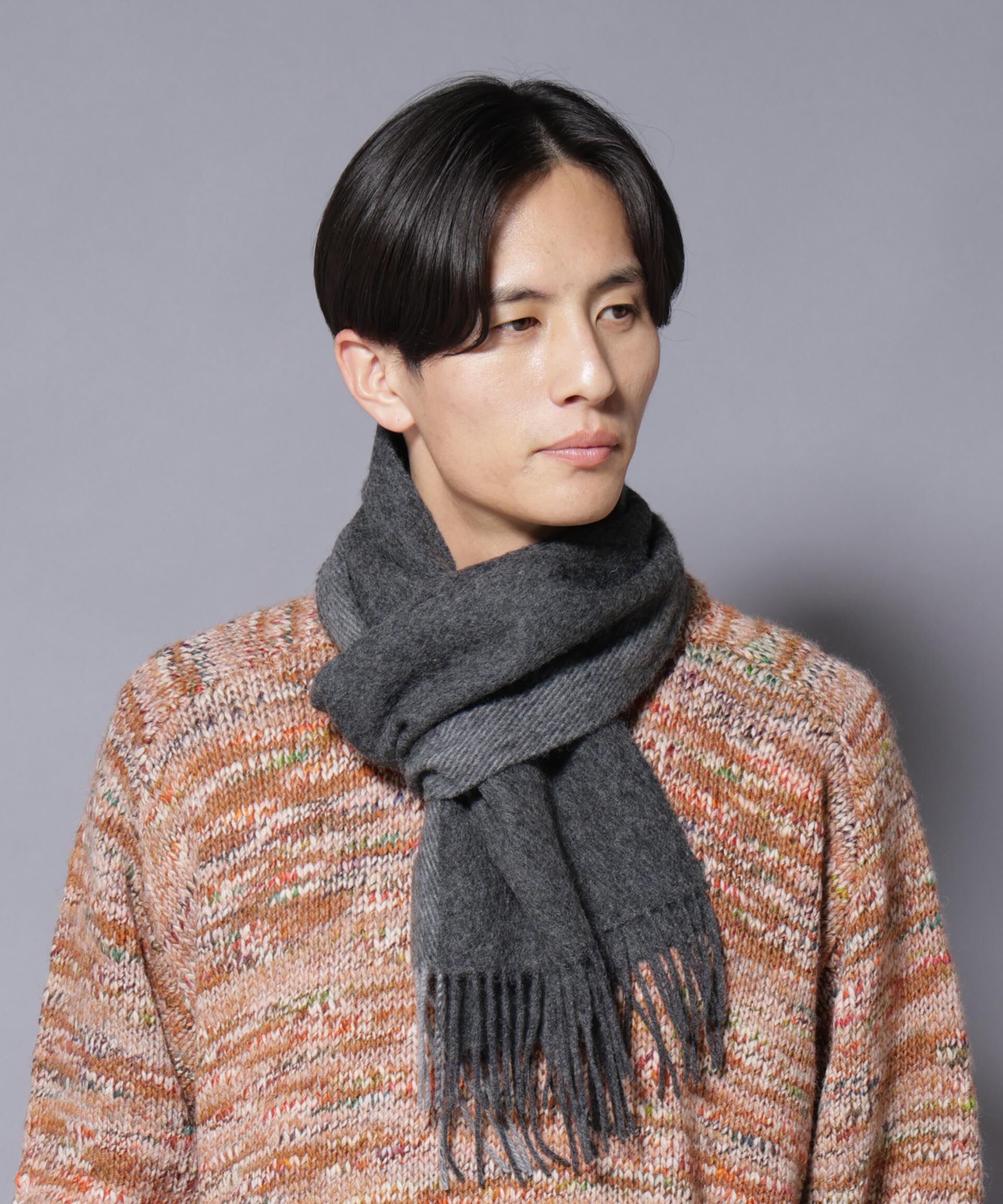 nano･universe「ソフトカシミヤブレンドマフラー」|マフラー|