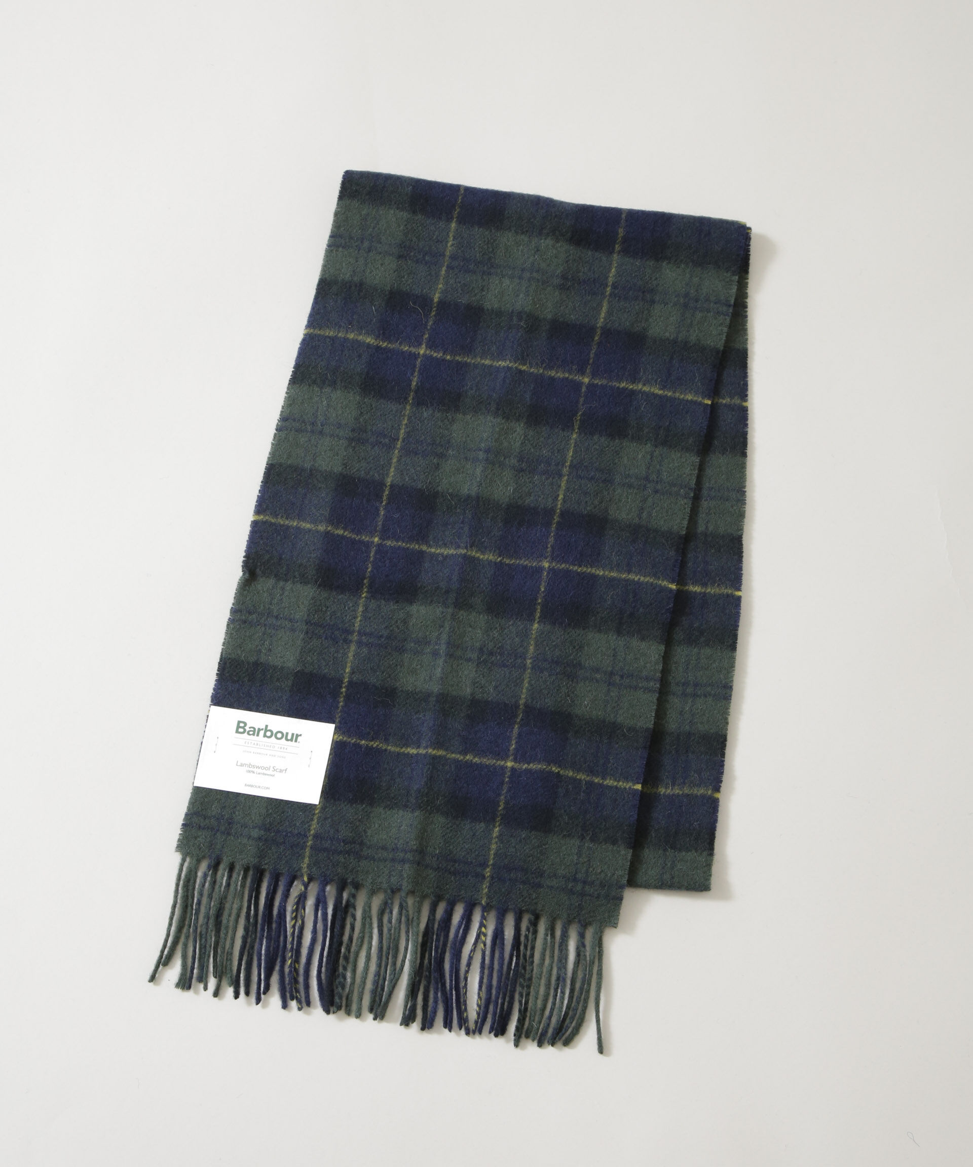 nano･universe「Barbour/BARBOUR TARTAN LAMBSWOOL SCARF」|マフラー|パターン21