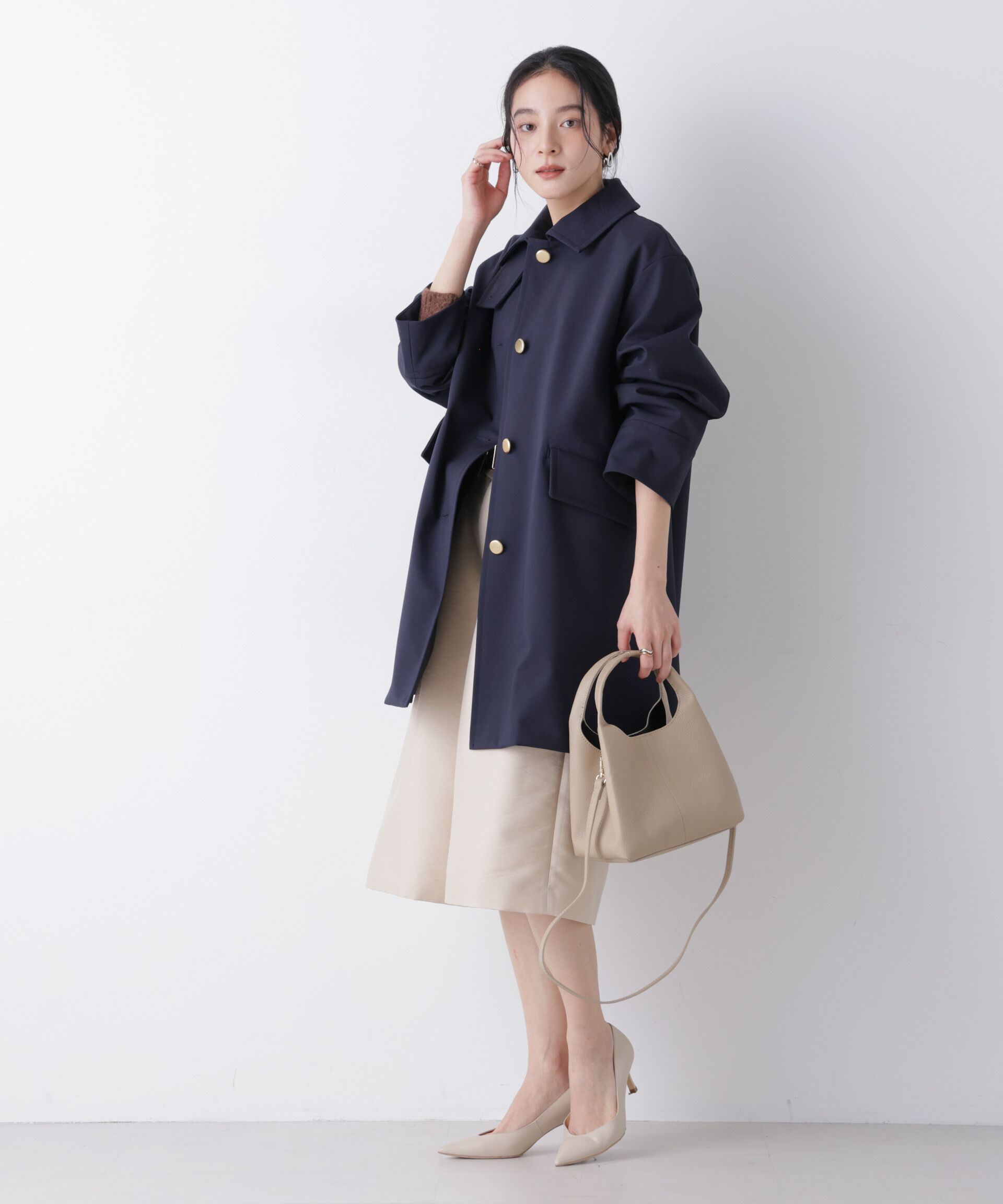 nano･universe「ボンディングステンカラーコート」|その他|