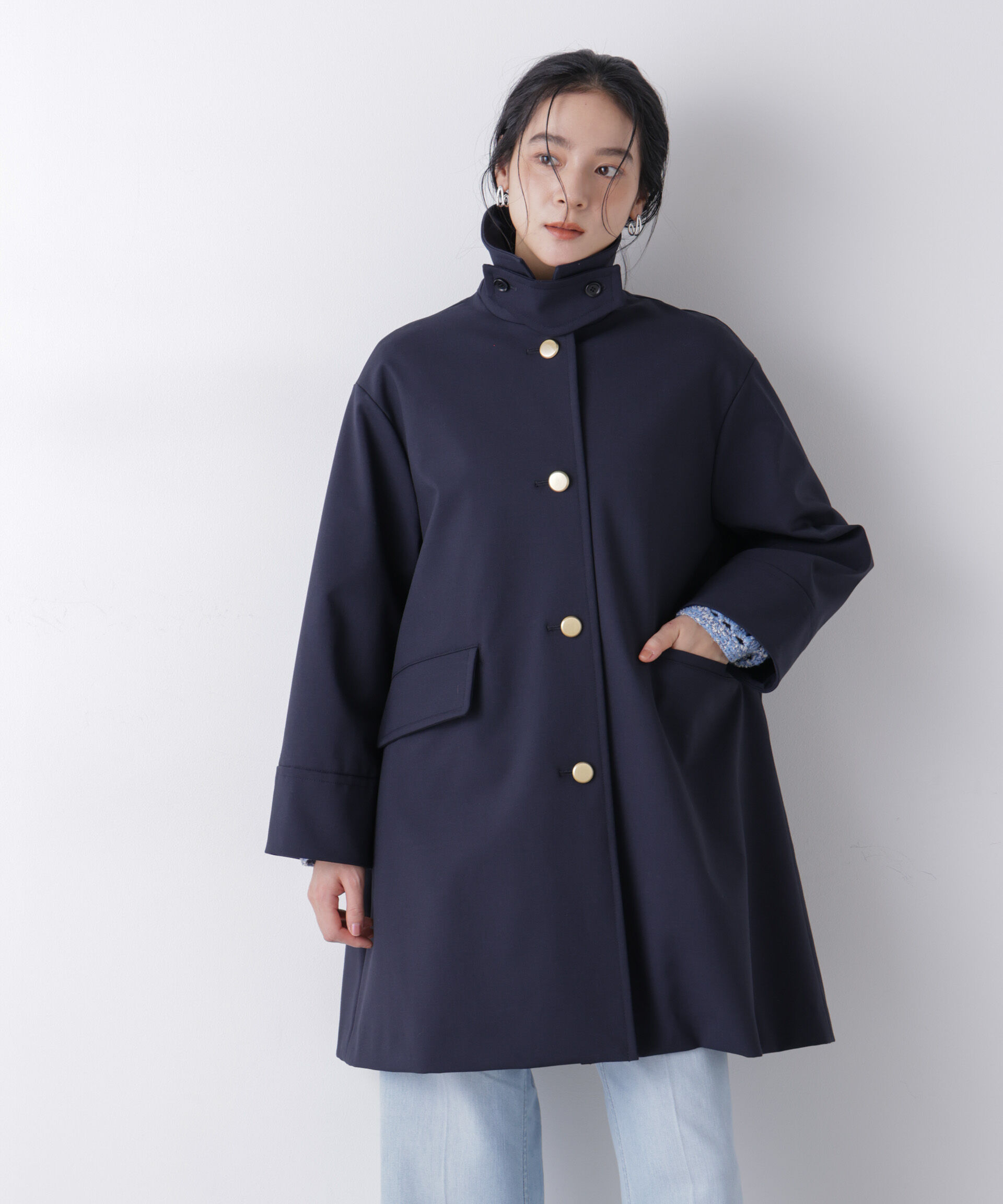 nano･universe「ボンディングステンカラーコート」|その他|