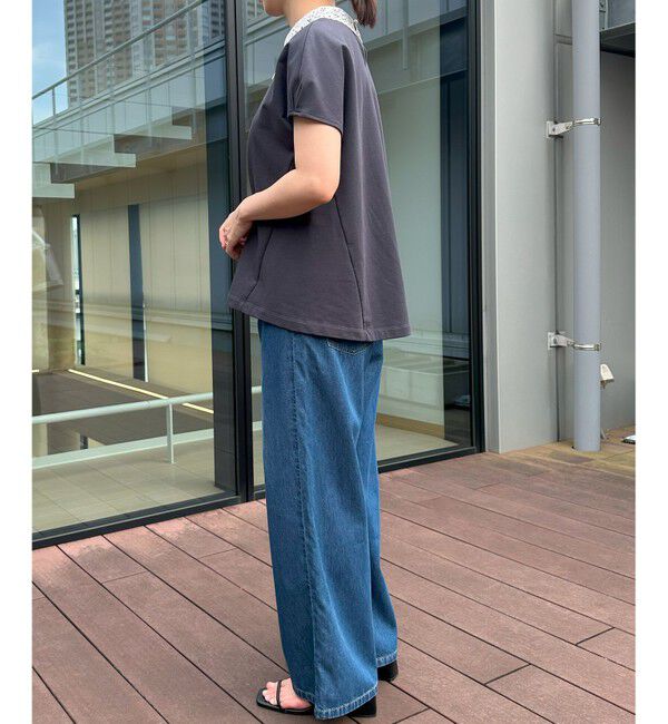 組曲「【2WAY】レース襟フレンチテリー カットソー」|Tシャツ・カットソー|