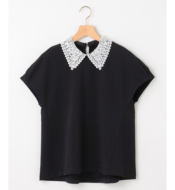 組曲「【2WAY】レース襟フレンチテリー カットソー」|Tシャツ・カットソー|