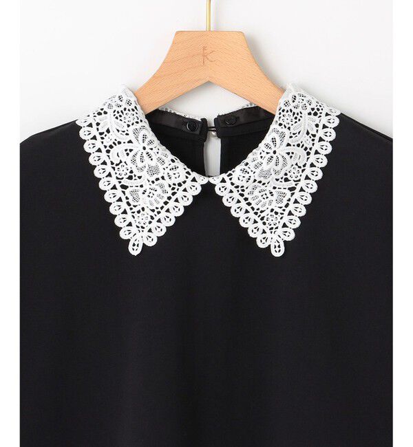 組曲「【2WAY】レース襟フレンチテリー カットソー」|Tシャツ・カットソー|