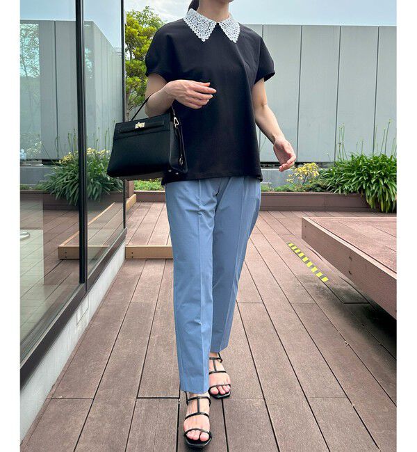 組曲「【2WAY】レース襟フレンチテリー カットソー」|Tシャツ・カットソー|