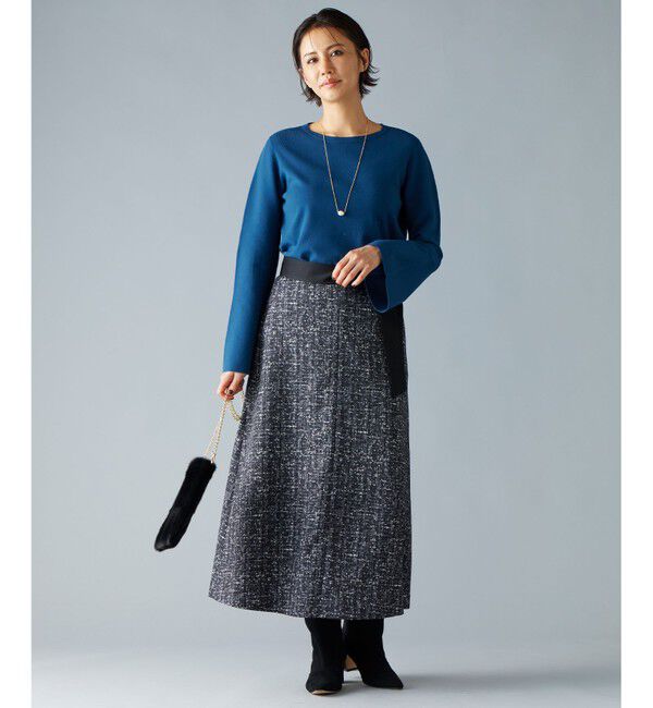 自由区「プリントジャガードストレッチ スカート」|スカート|