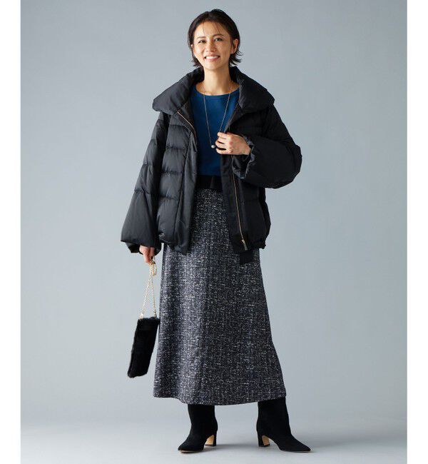 自由区「プリントジャガードストレッチ スカート」|スカート|