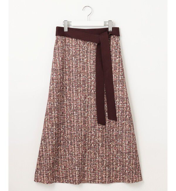 自由区「プリントジャガードストレッチ スカート」|スカート|ベージュ系5