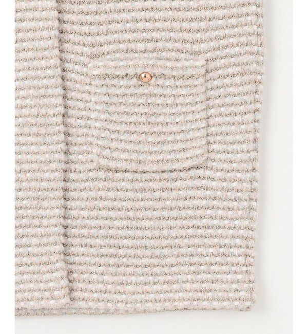 自由区「ツイード調ニット ジレ」|ベスト・ジレ|