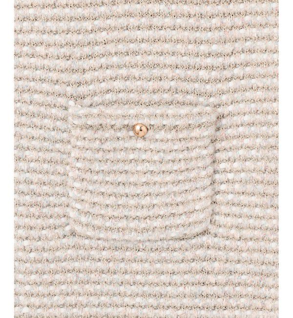 自由区「ツイード調ニット ジレ」|ベスト・ジレ|