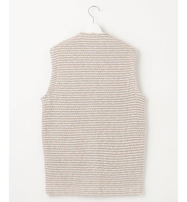 自由区「ツイード調ニット ジレ」|ベスト・ジレ|