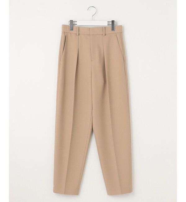 自由区「【洗える】オックスストレッチテーパード パンツ」|その他|ベージュ