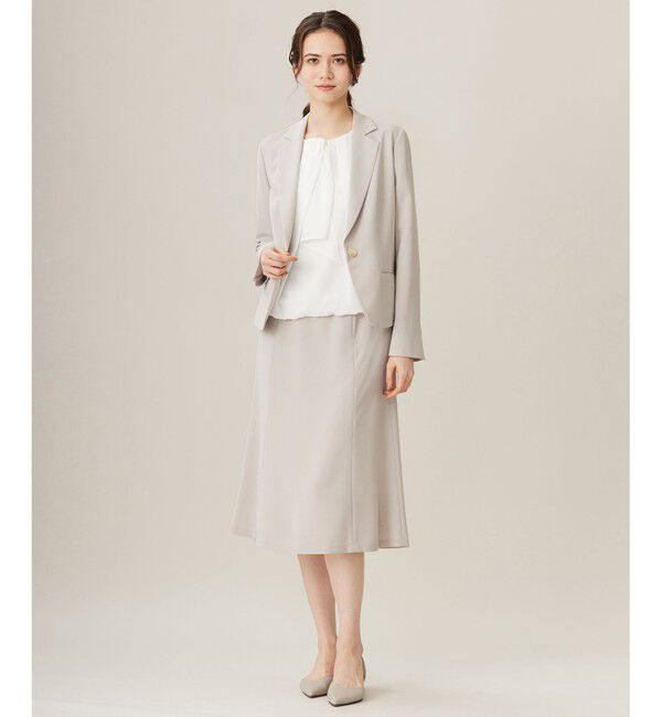 自由区「【洗える】ロイヤルシフォンドレープタイ半袖 ブラウス」|シャツ・ブラウス|