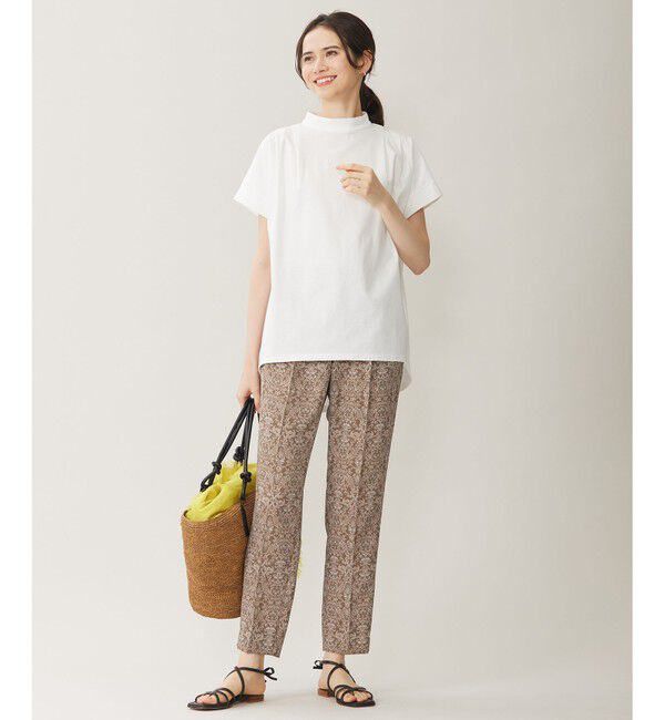 自由区「【洗える】ダマスクフローラルプリントテーパード パンツ」|その他|