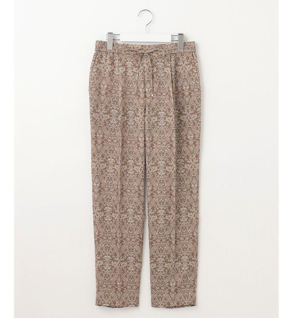 自由区「【洗える】ダマスクフローラルプリントテーパード パンツ」|その他|