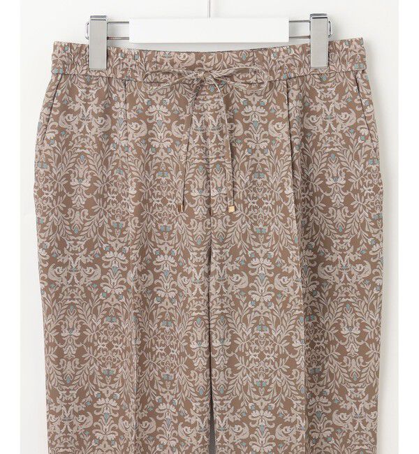 自由区「【洗える】ダマスクフローラルプリントテーパード パンツ」|その他|